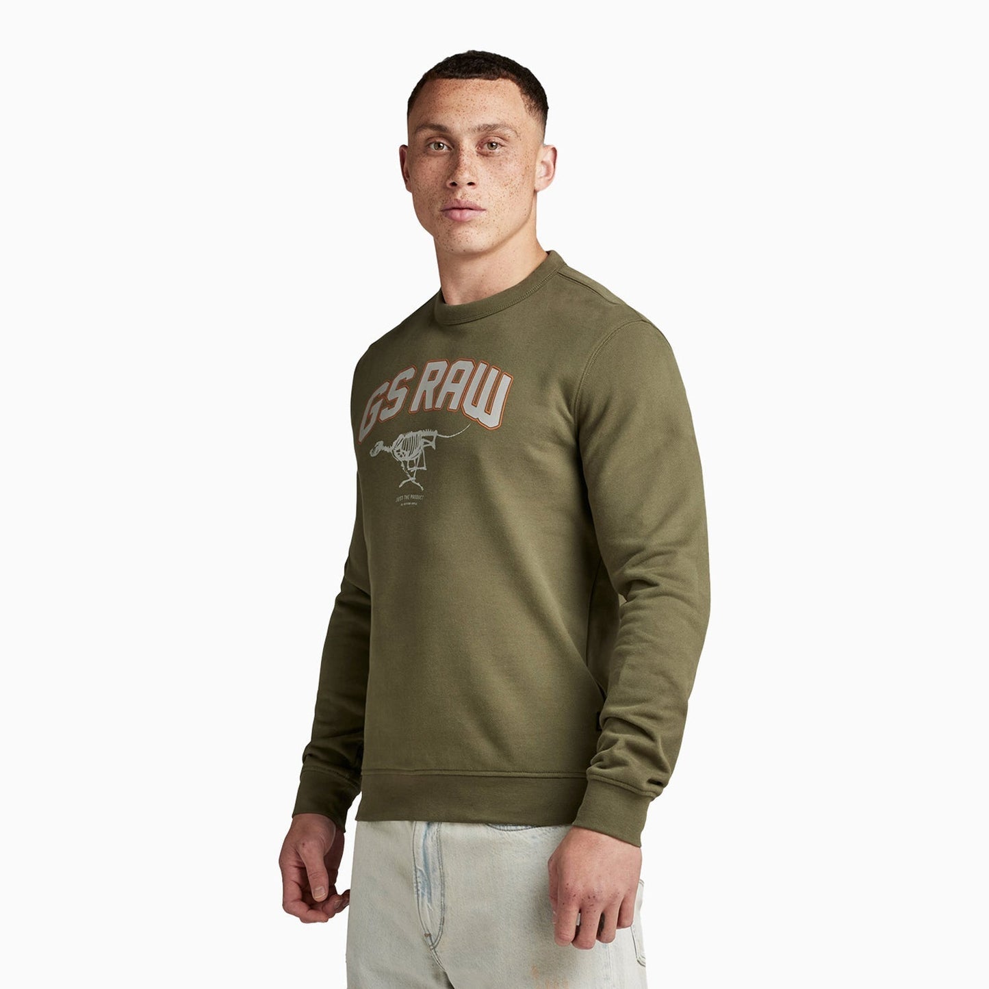 Men's Skeleton Dog Graphic Sweatshirt