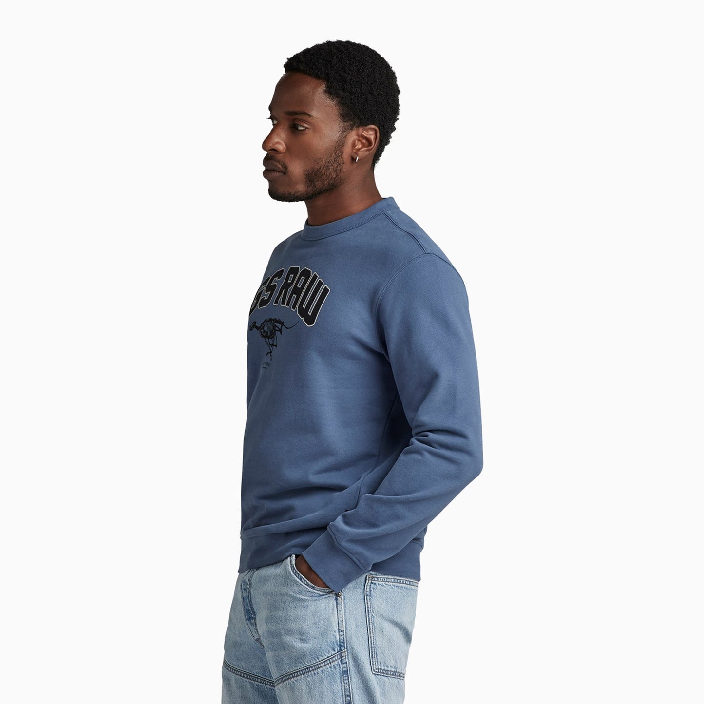 Men's Skeleton Dog Graphic Sweatshirt