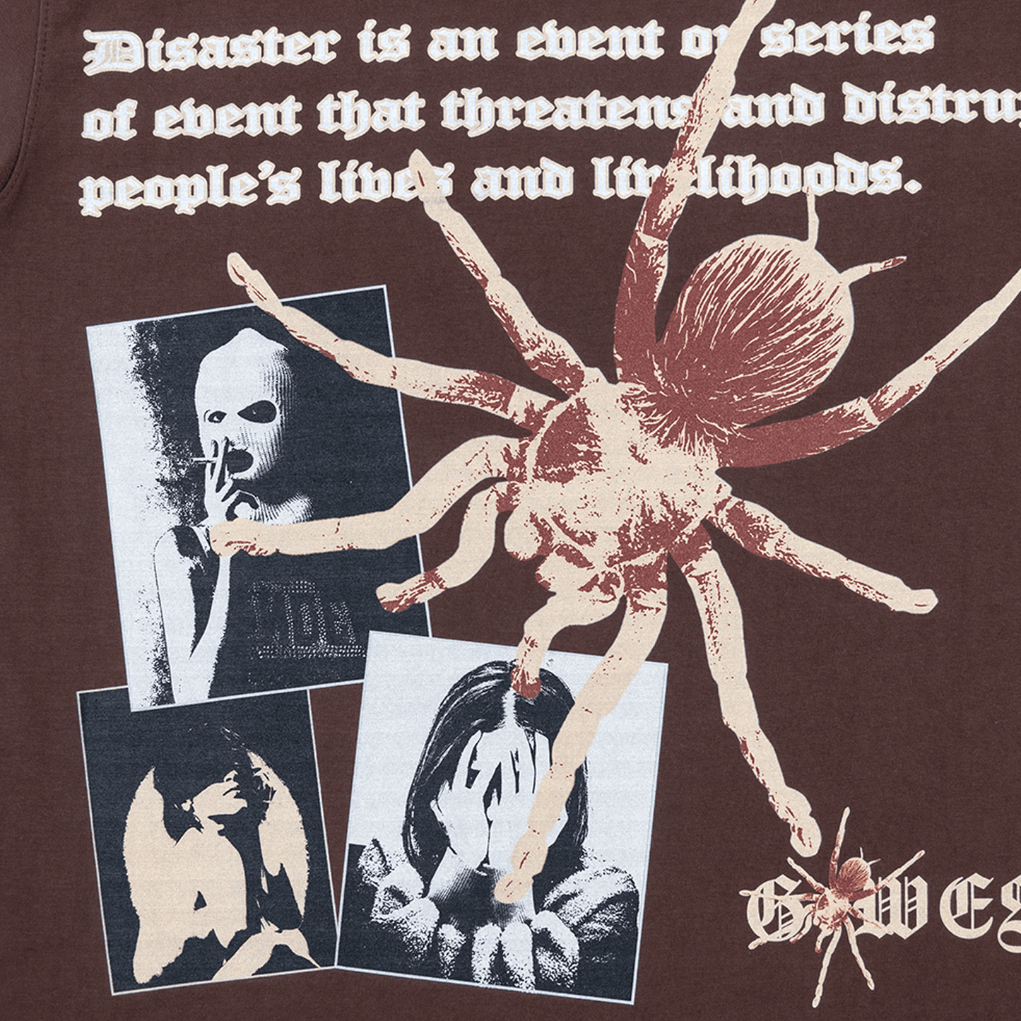 Men's Big Spider T-Shirt And Shorts Outfit