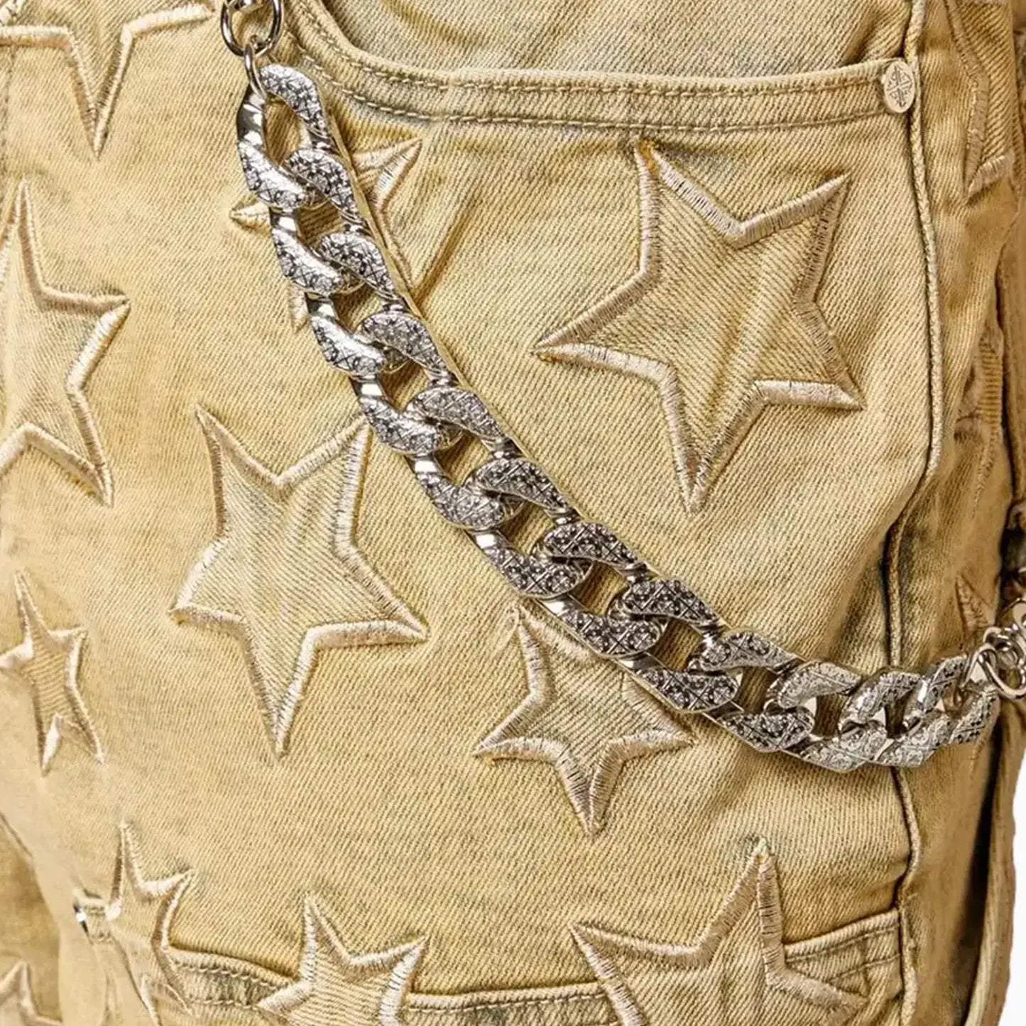 Men's Vintage Stars Denim Shorts