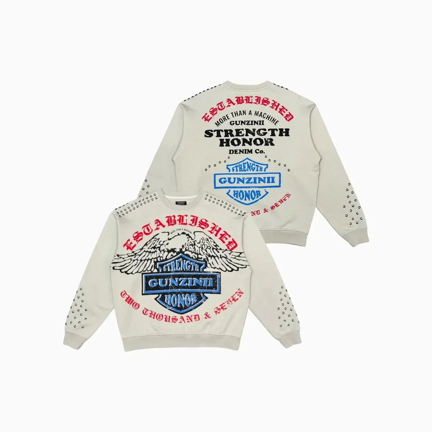 Men's Strength Honor Crew Neck Sweat Shirt