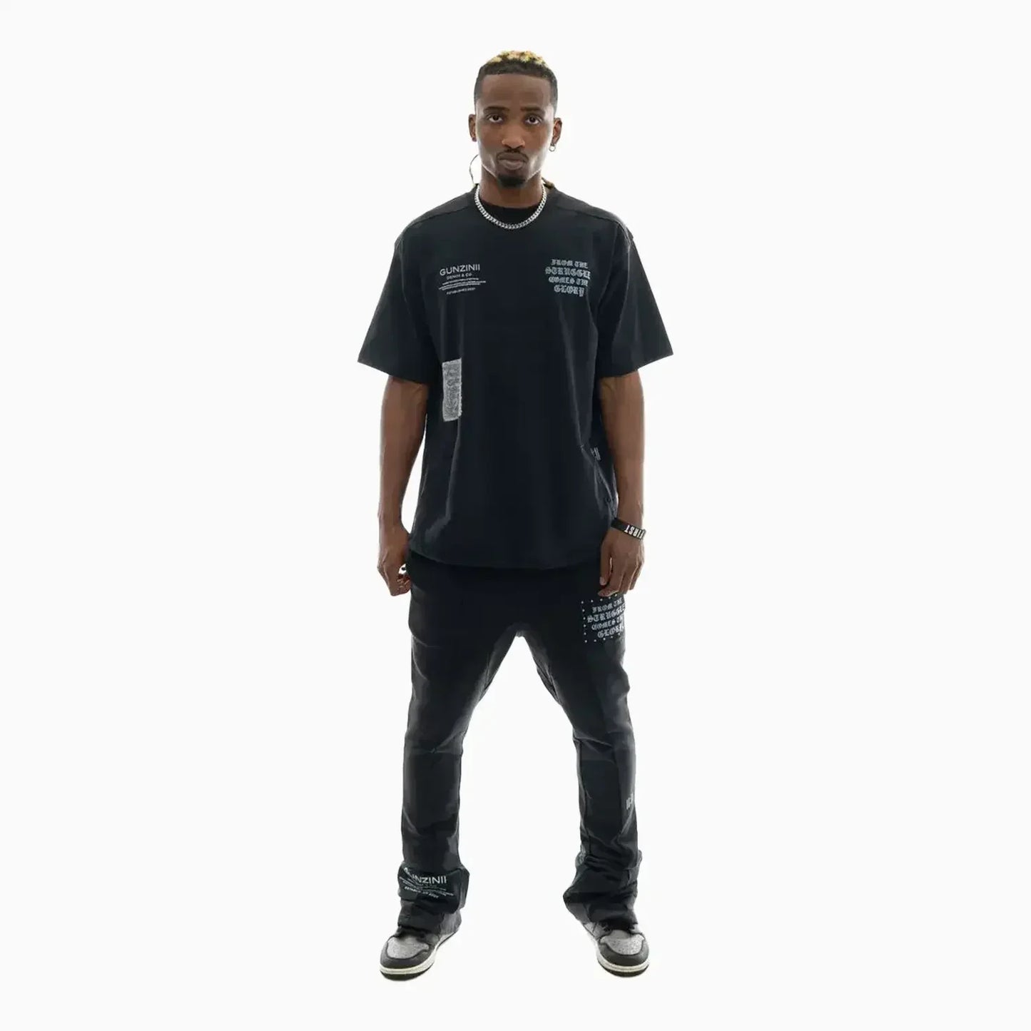 Men's Savage Culture Graphic Co-ord Set – Black Edition