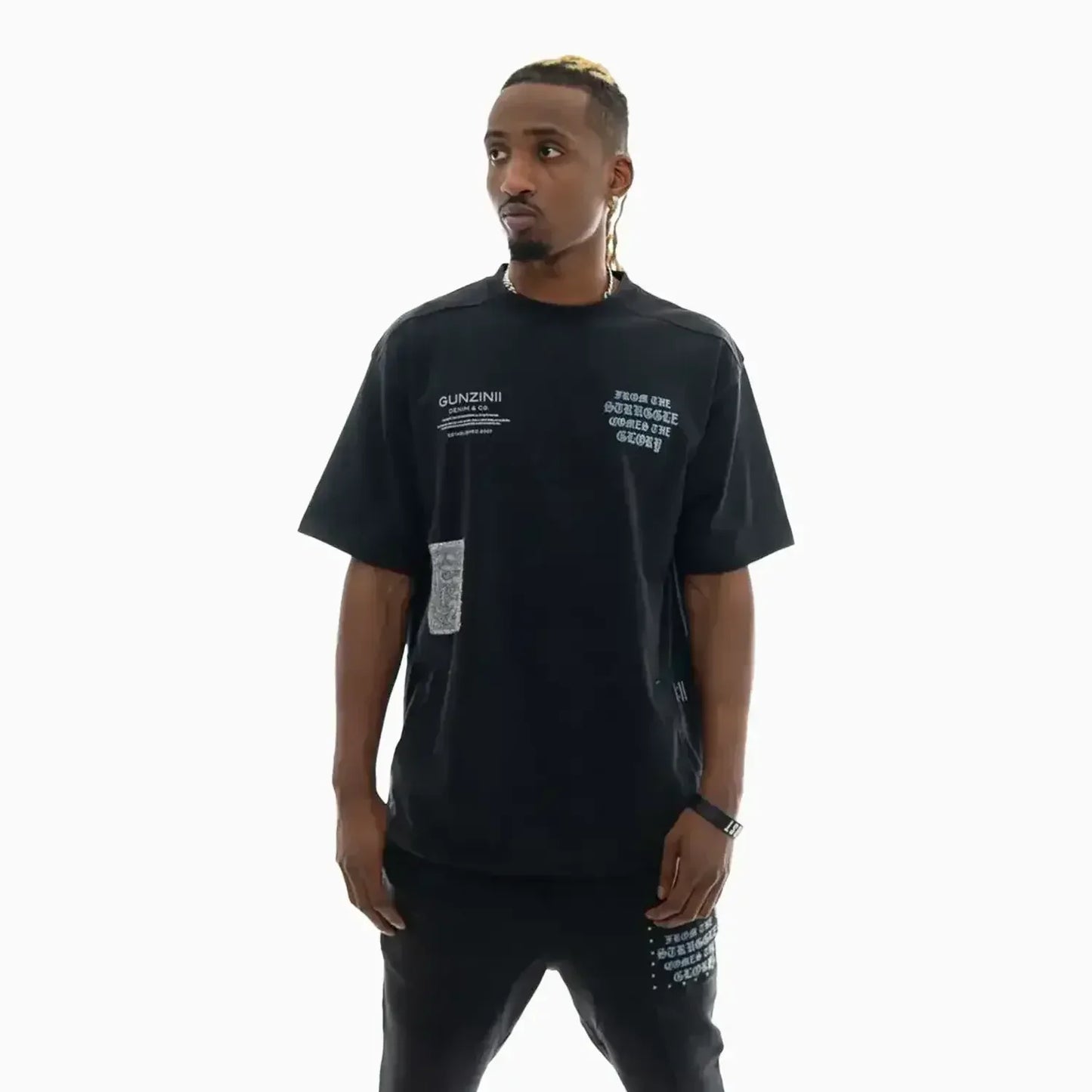 Men's Savage Culture Graphic Co-ord Set – Black Edition
