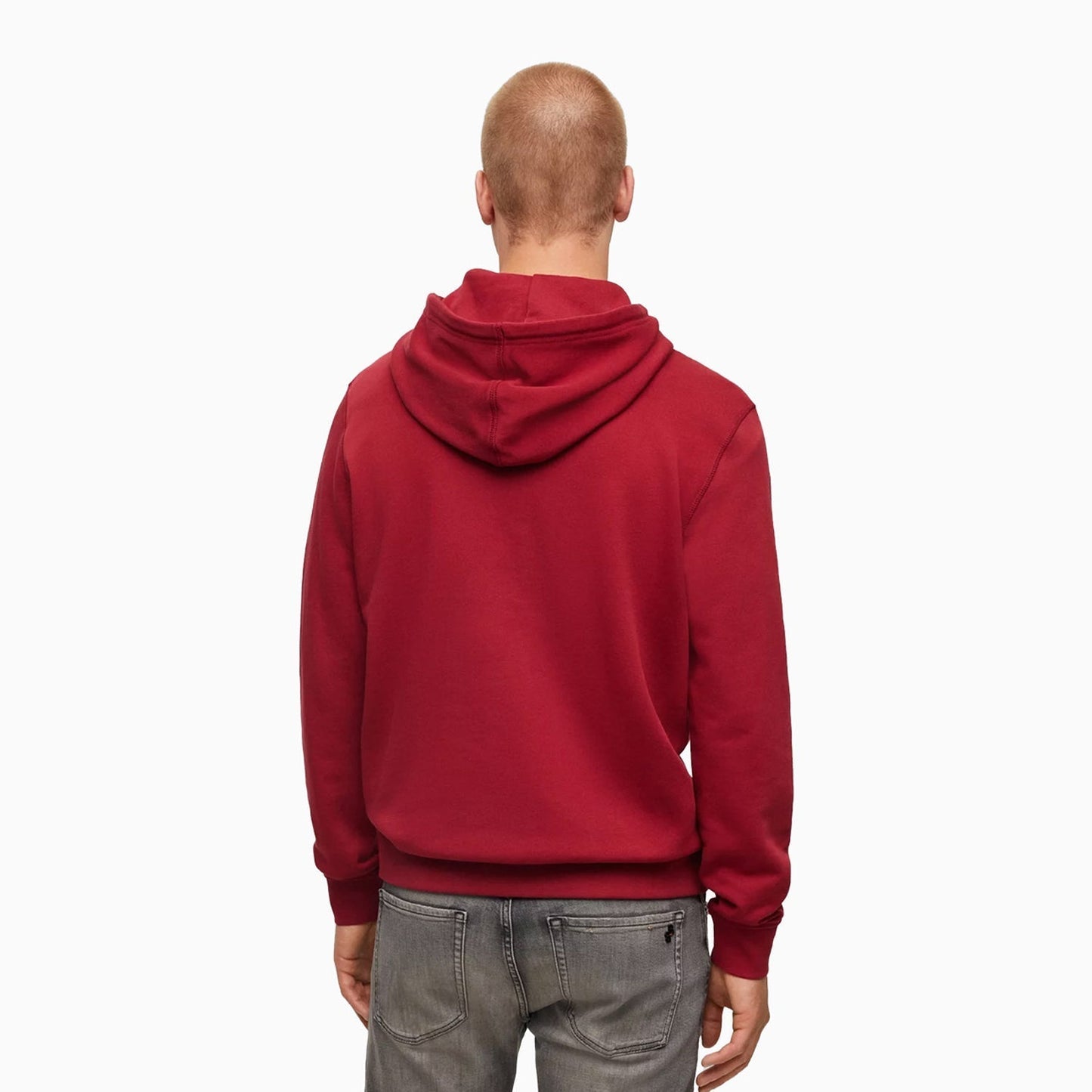 Men's Cotoon Terry Hoodie With Logo Patch