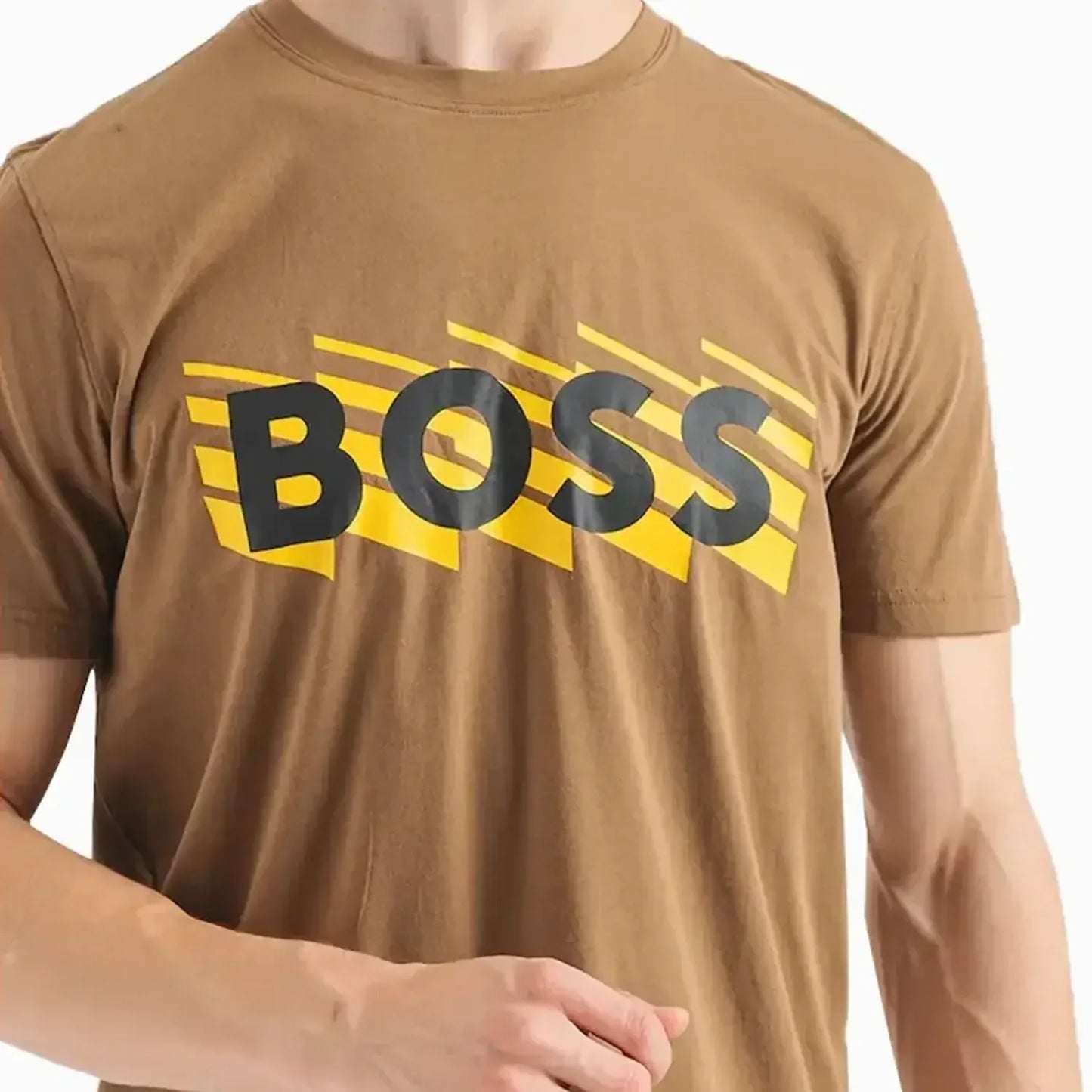 Men's Cotton Jersey T-Shirt With Rubber Print Logo