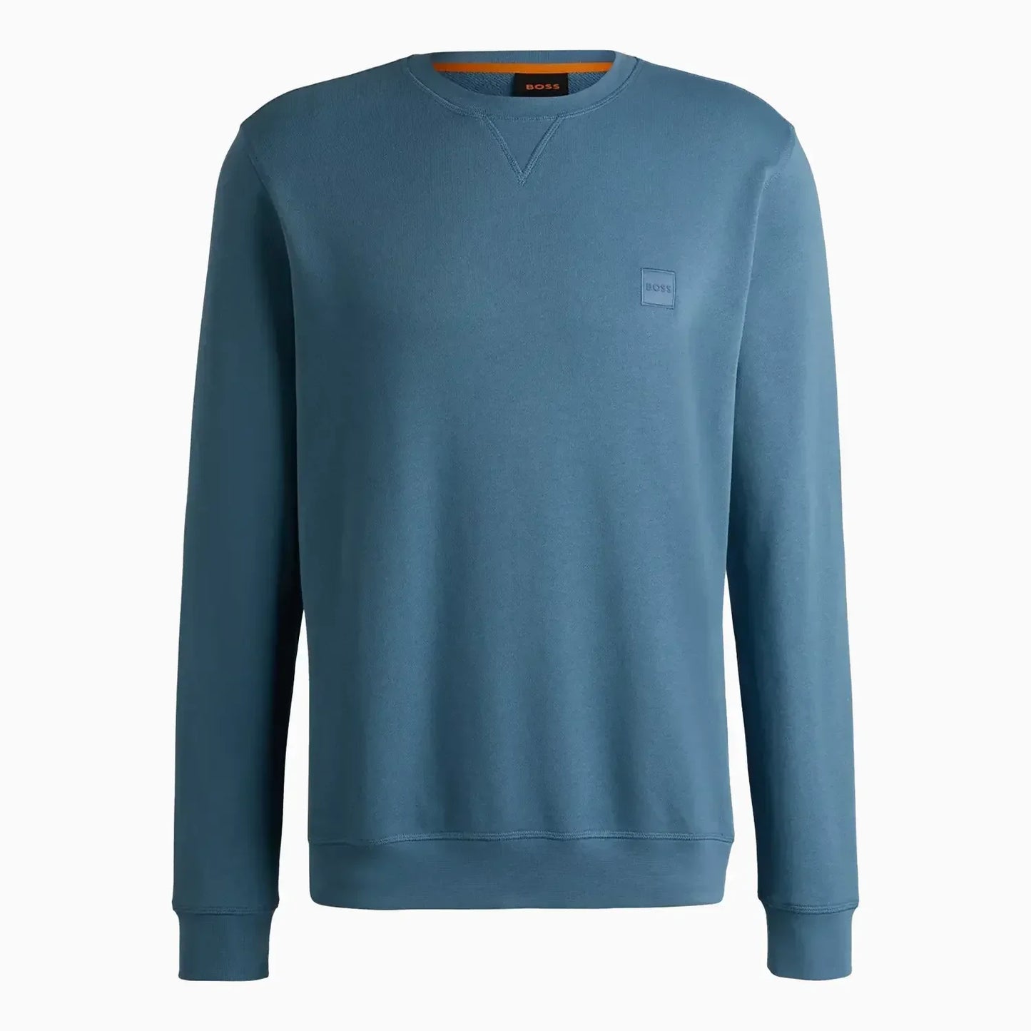 Men's Cotton Terry Relaxed-Fit Sweatshirt With Logo Patch