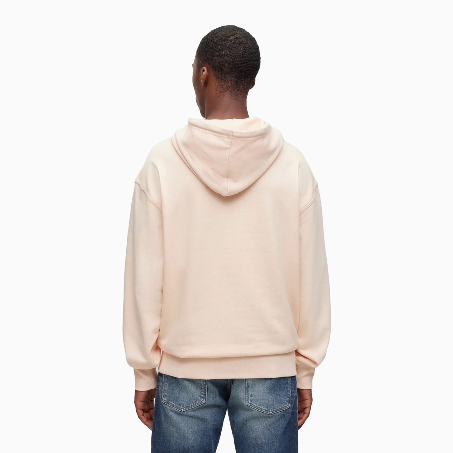 Men's Logo Print Hoodie In French Terry Cotton