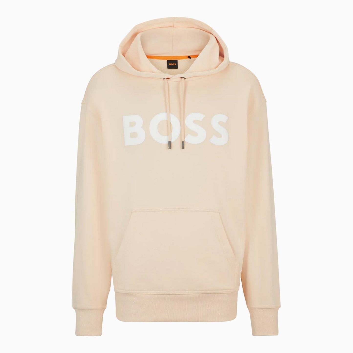 Men's Logo Print Hoodie In French Terry Cotton