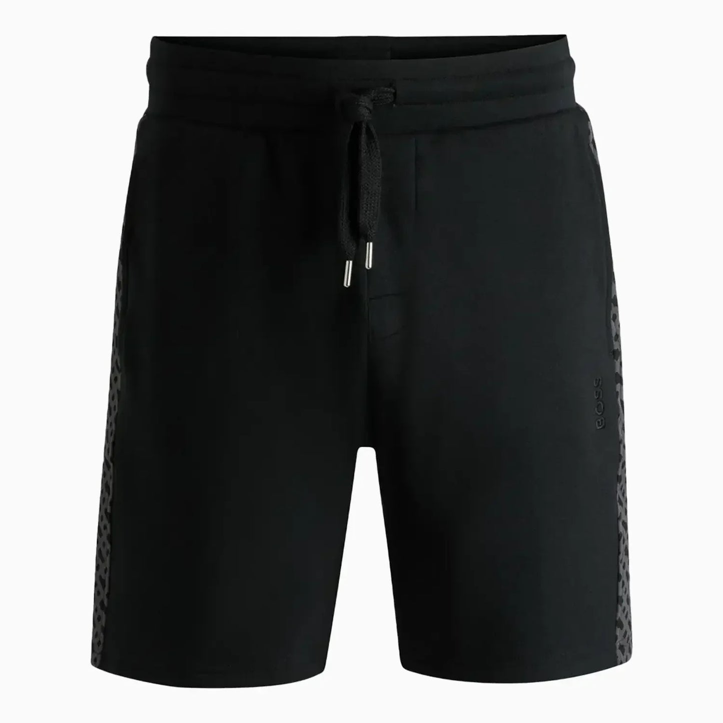 Men's Shorts With Monogram Pattern Panels