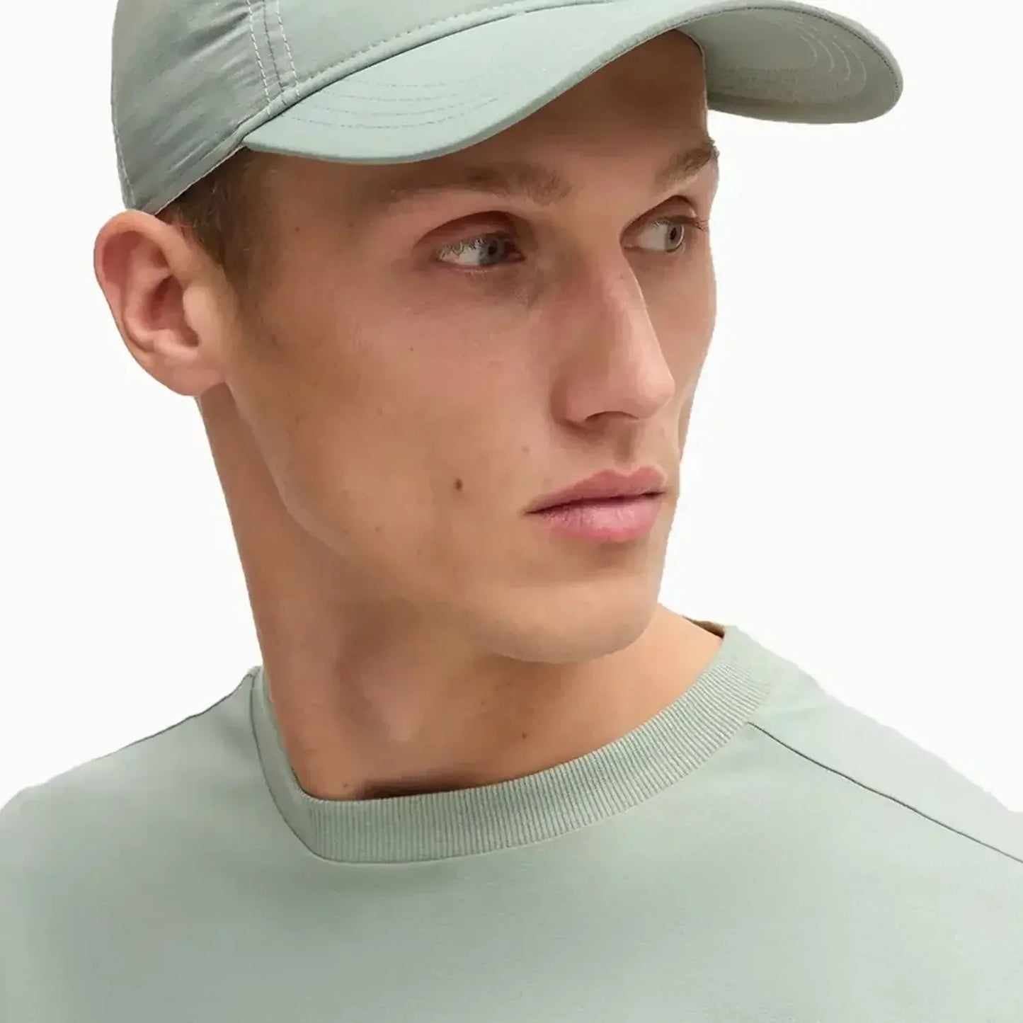 Men's Stretch Cotton Regular Fit T-Shirt With Contrast Logo