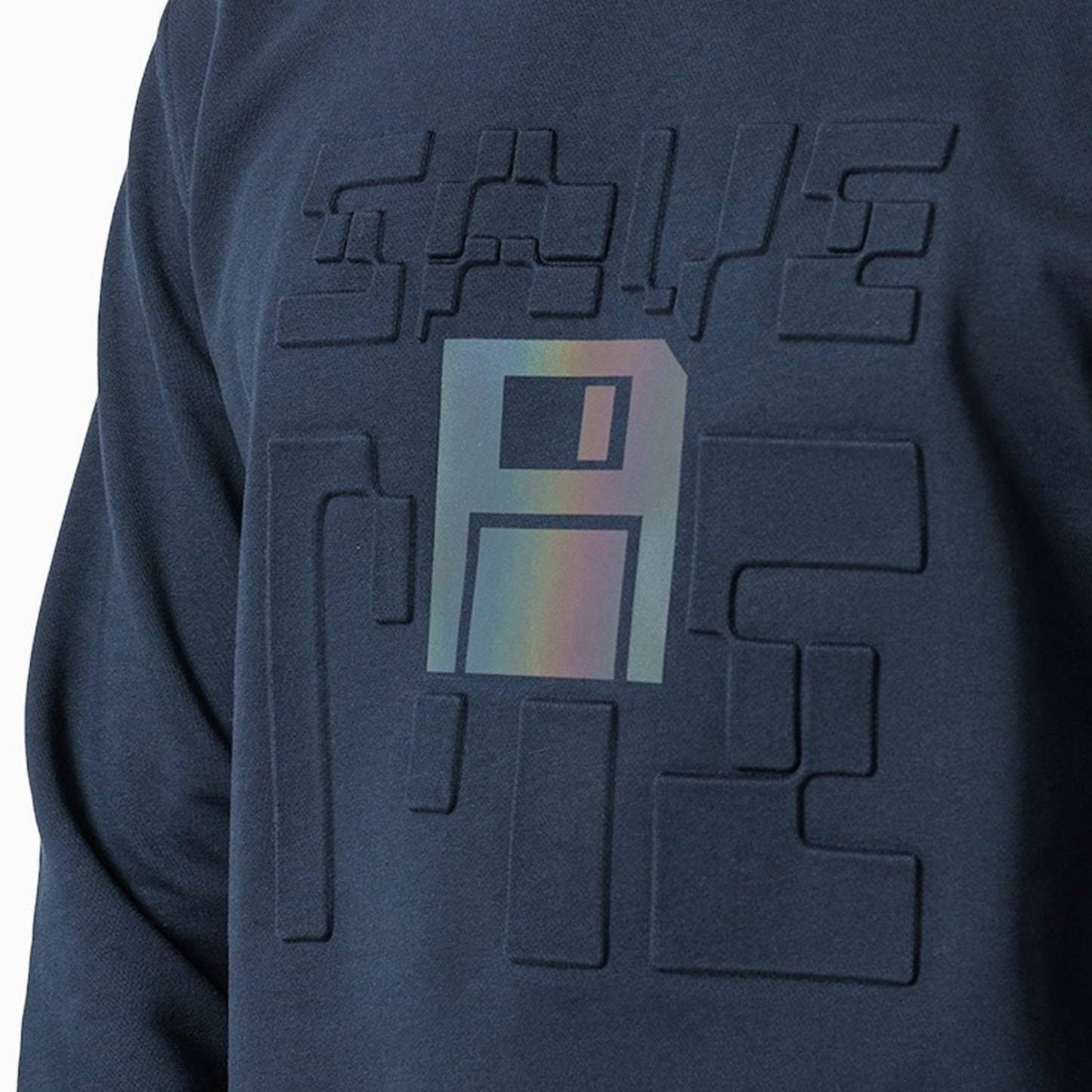 Men's Weridesent Sweatshirt With Oval Neckline