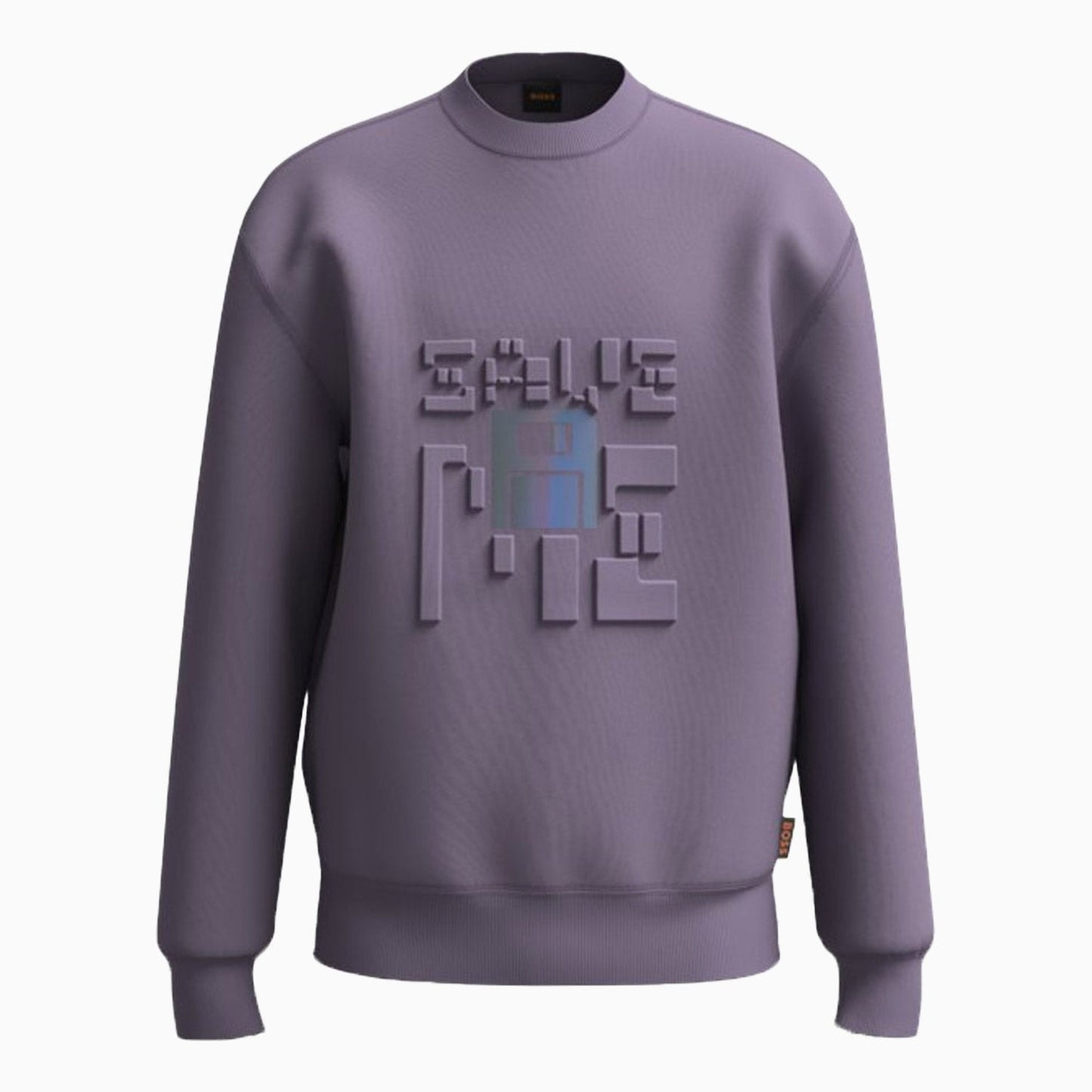 Men's Weridesent Sweatshirt With Oval Neckline