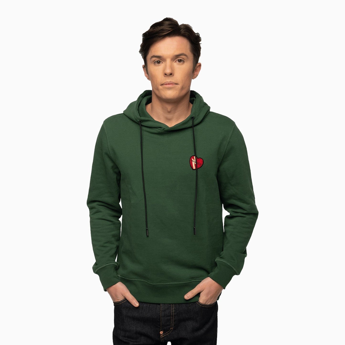 Men's Embroidery Fleece Pull Over Hoodie
