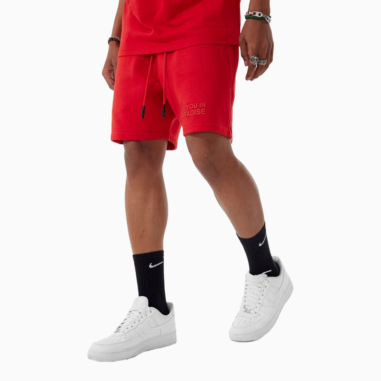 Men's Paradise Tonal T Shirt And Shorts Outfit