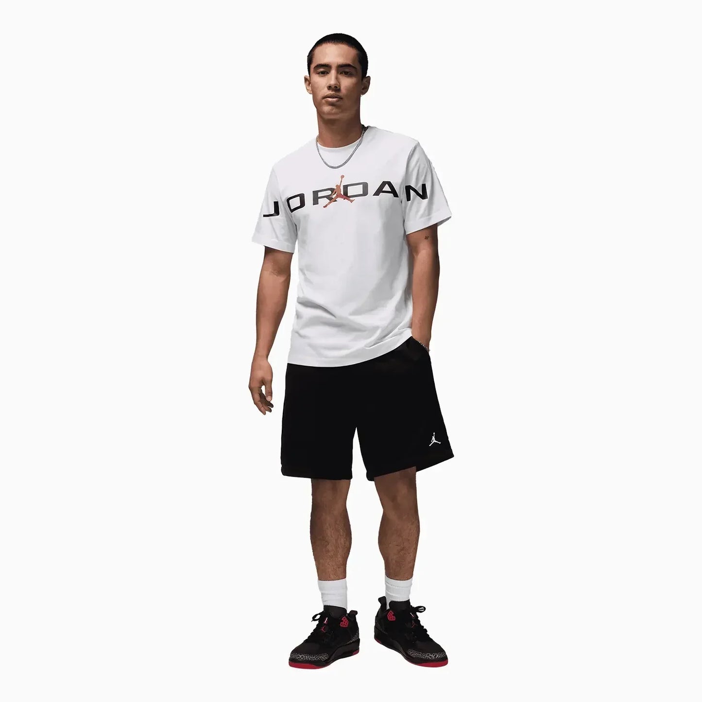 Men's Graphics T Shirt and Shorts Outfit
