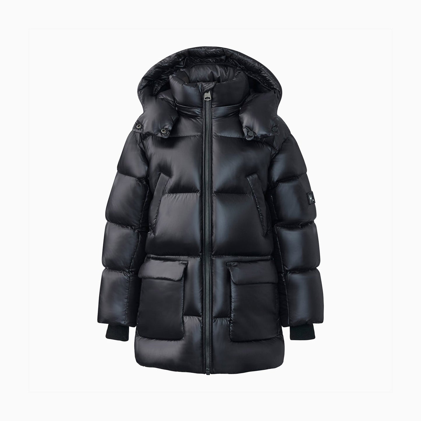 Kid's KENNIE Lustrous Light Down Parka With Hood Fur Jacket