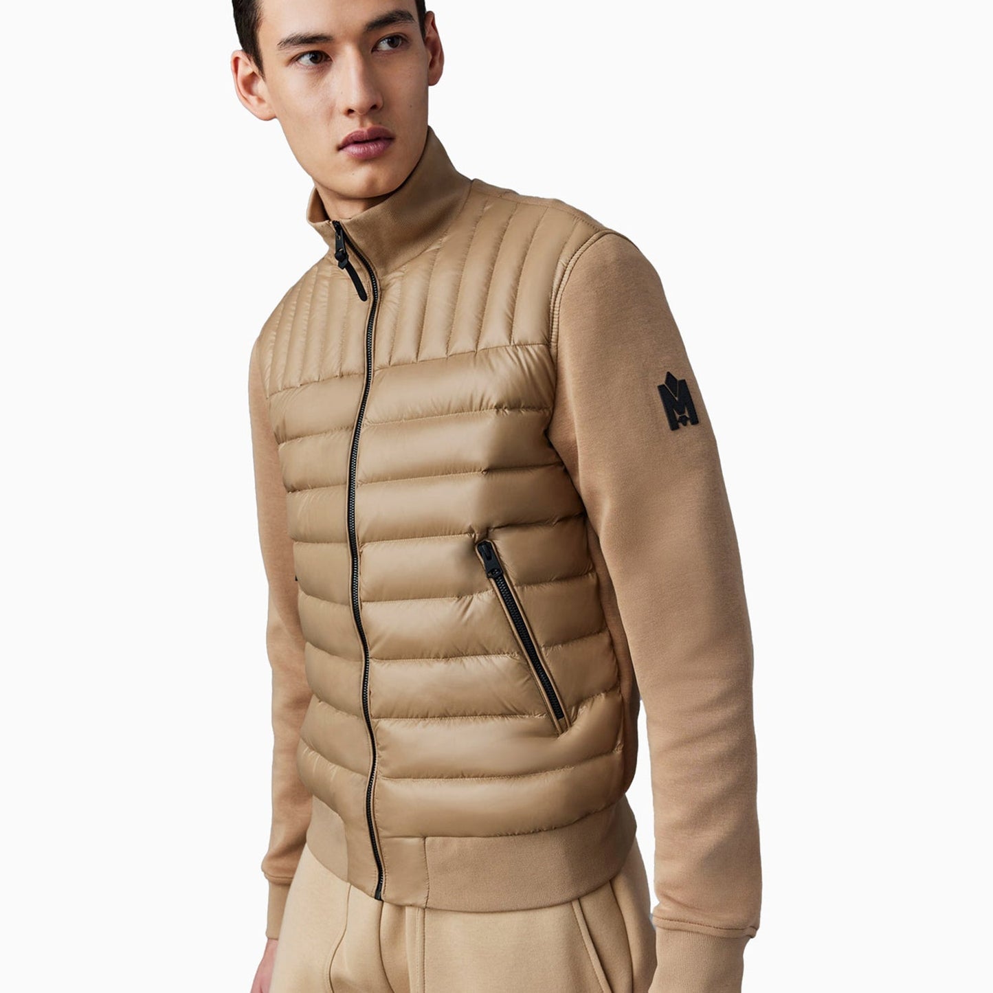 Men's COLLIN Mixed Media Bomber Jacket