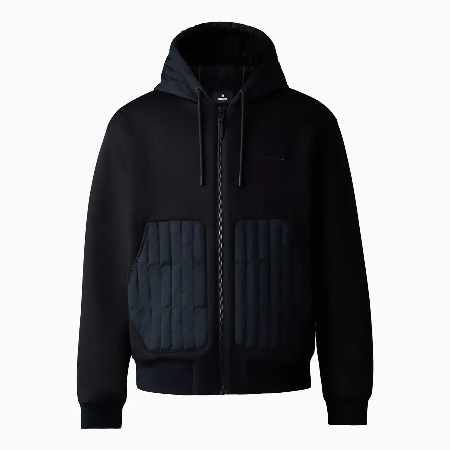 Men's CRUZ Zip-Up Hybrid Vertical Quilt Hoodie