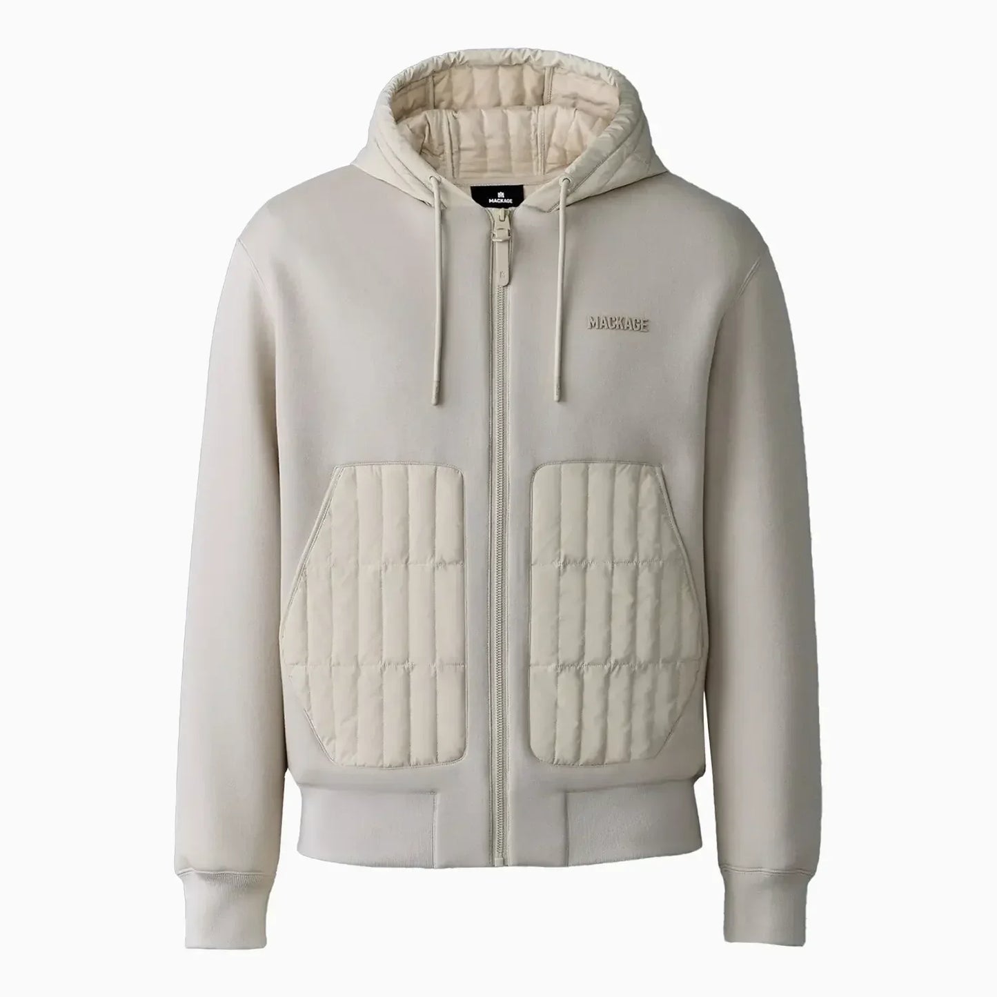 Men's CRUZ Zip-Up Hybrid Vertical Quilt Hoodie