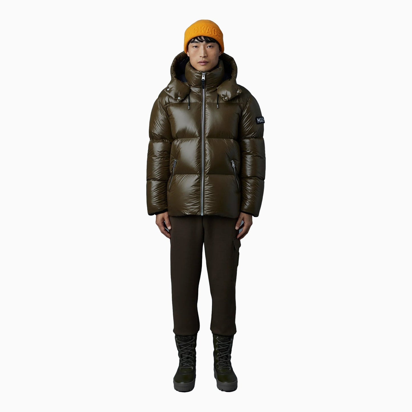 Men's KENT-Z Lustrous Light Down Jacket With Hood