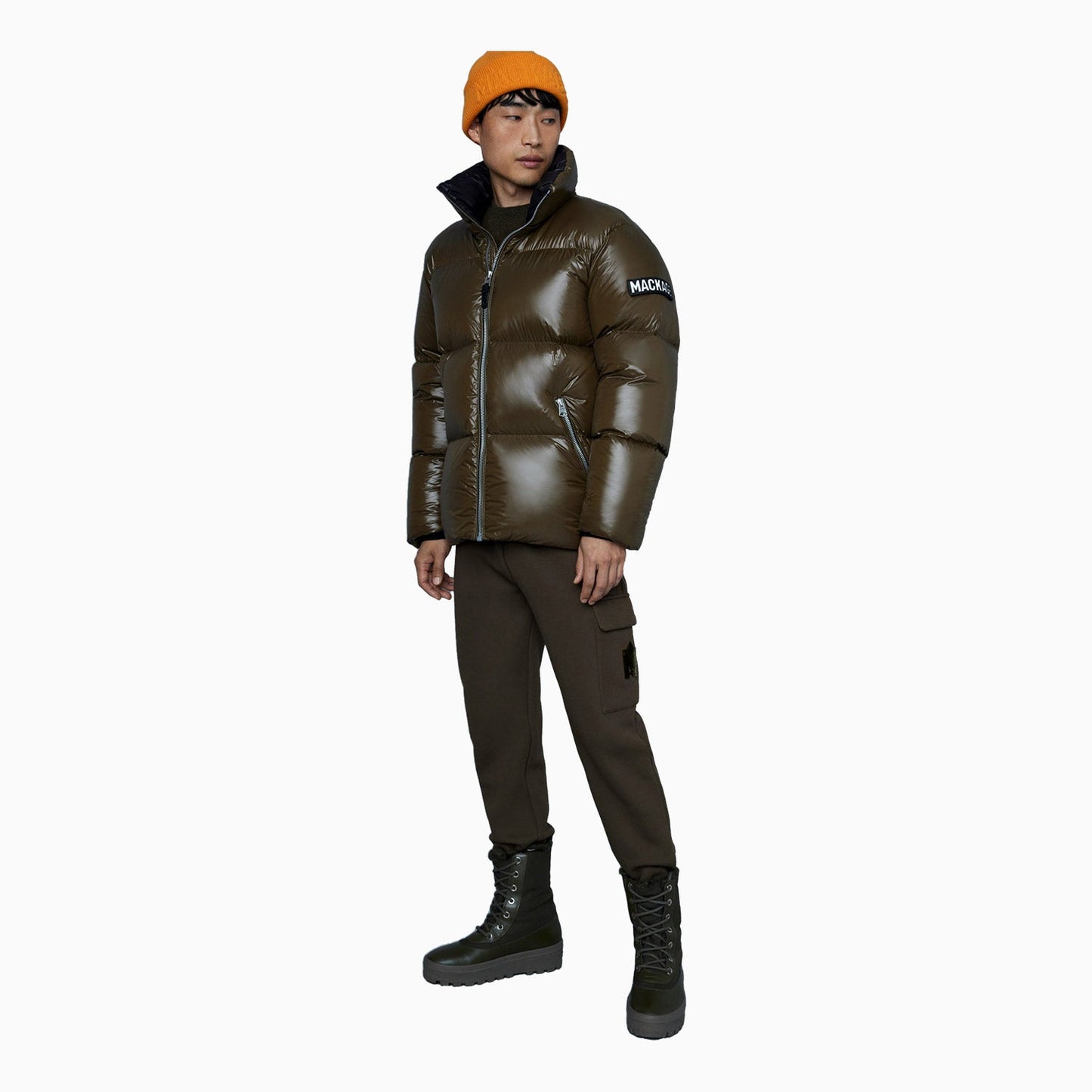 Men's KENT-Z Lustrous Light Down Jacket With Hood