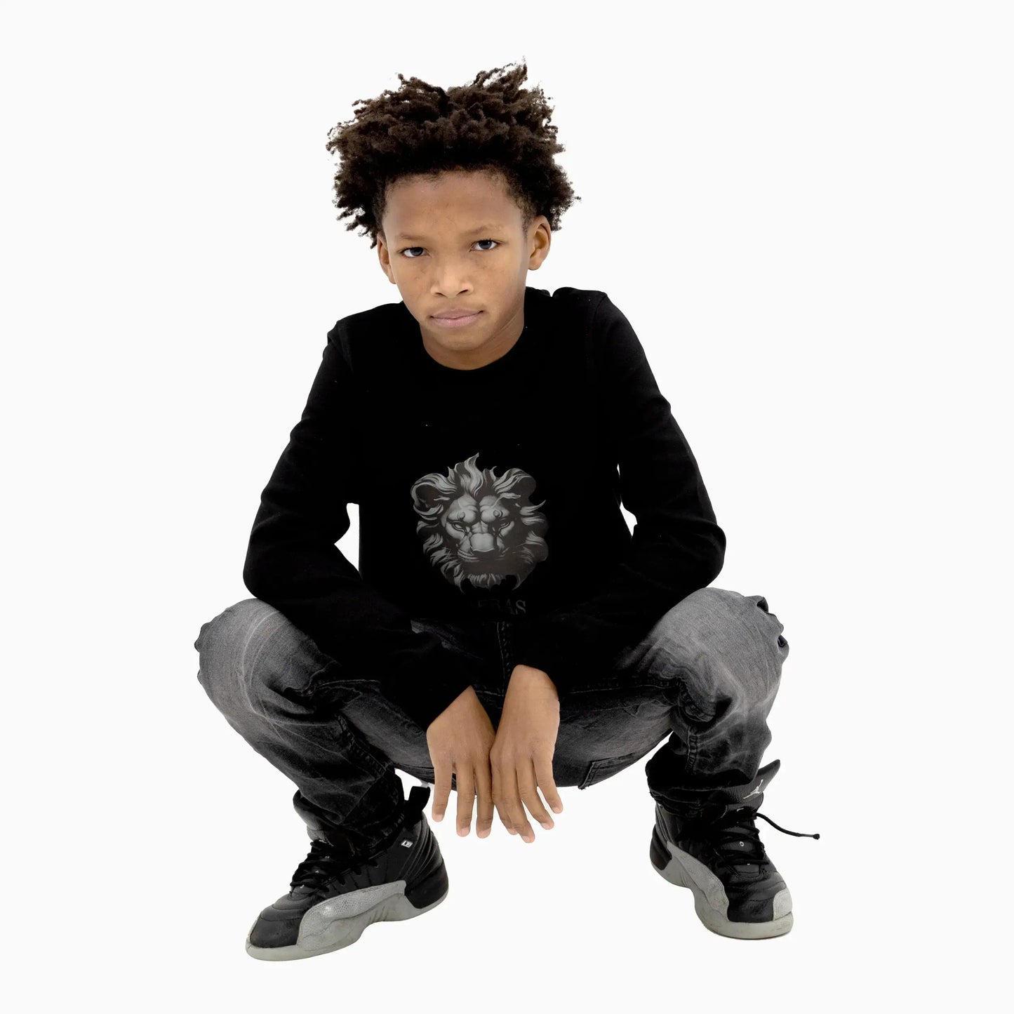 Kid's Lion Crew Neck Sweatshirt