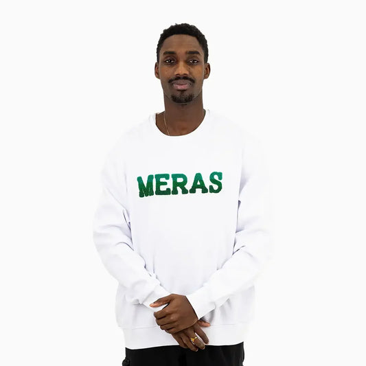 Men's Chenille Patch Crew Neck Sweatshirt