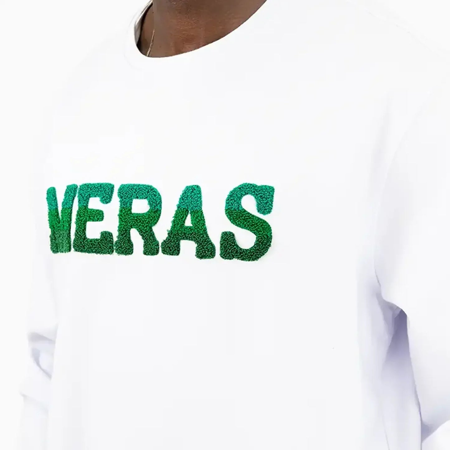 Men's Chenille Patch Crew Neck Sweatshirt