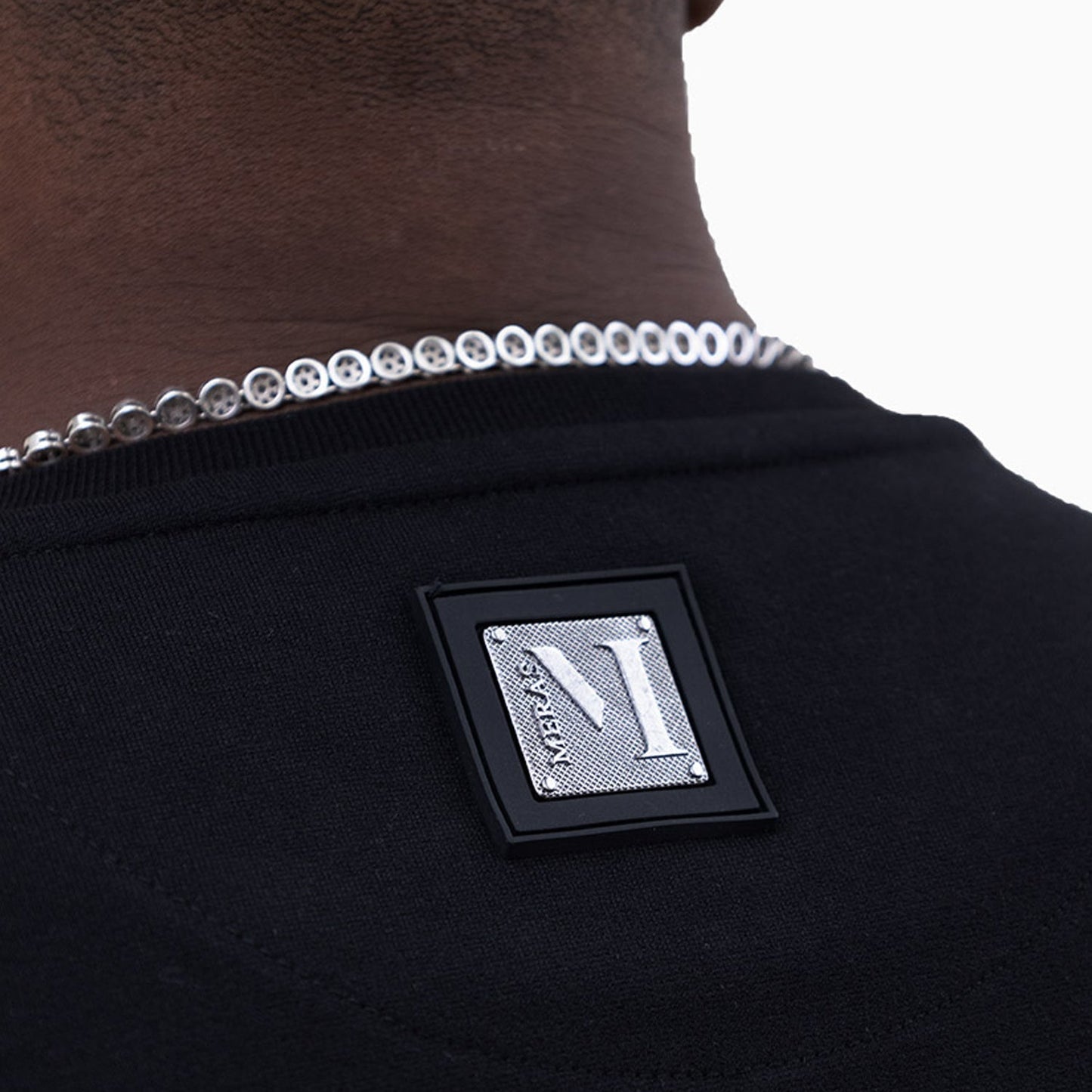 Men's Chenille Patch Crew Neck Sweatshirt