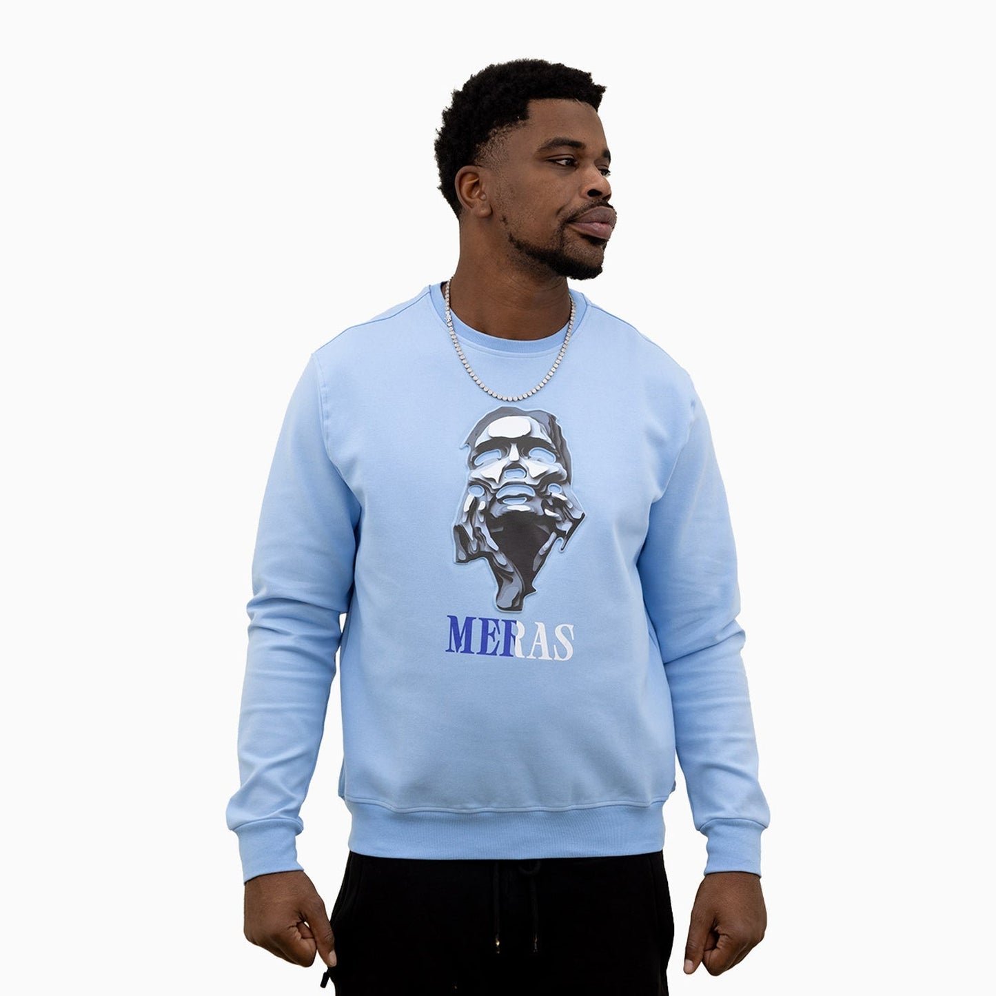 Men's Grey Lady Crew Neck Sweatshirt