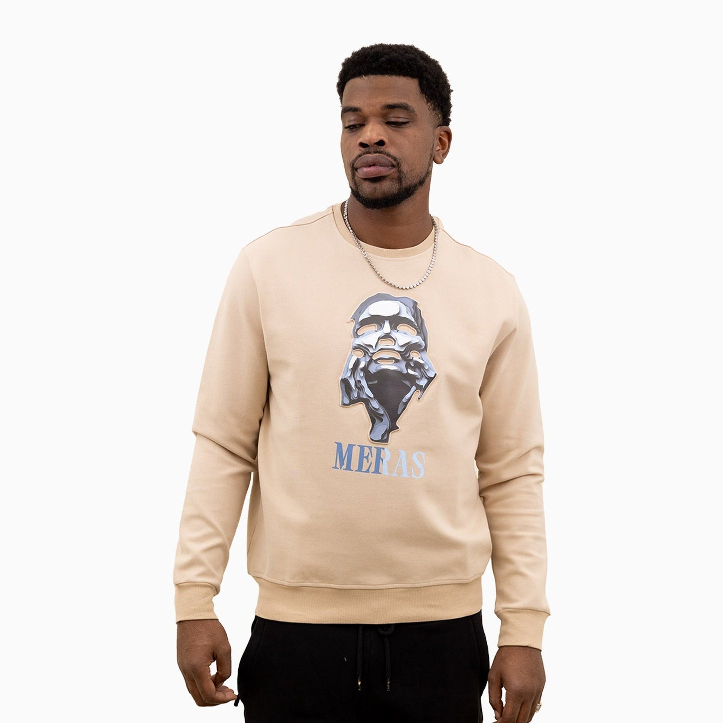 Men's Grey Lady Crew Neck Sweatshirt