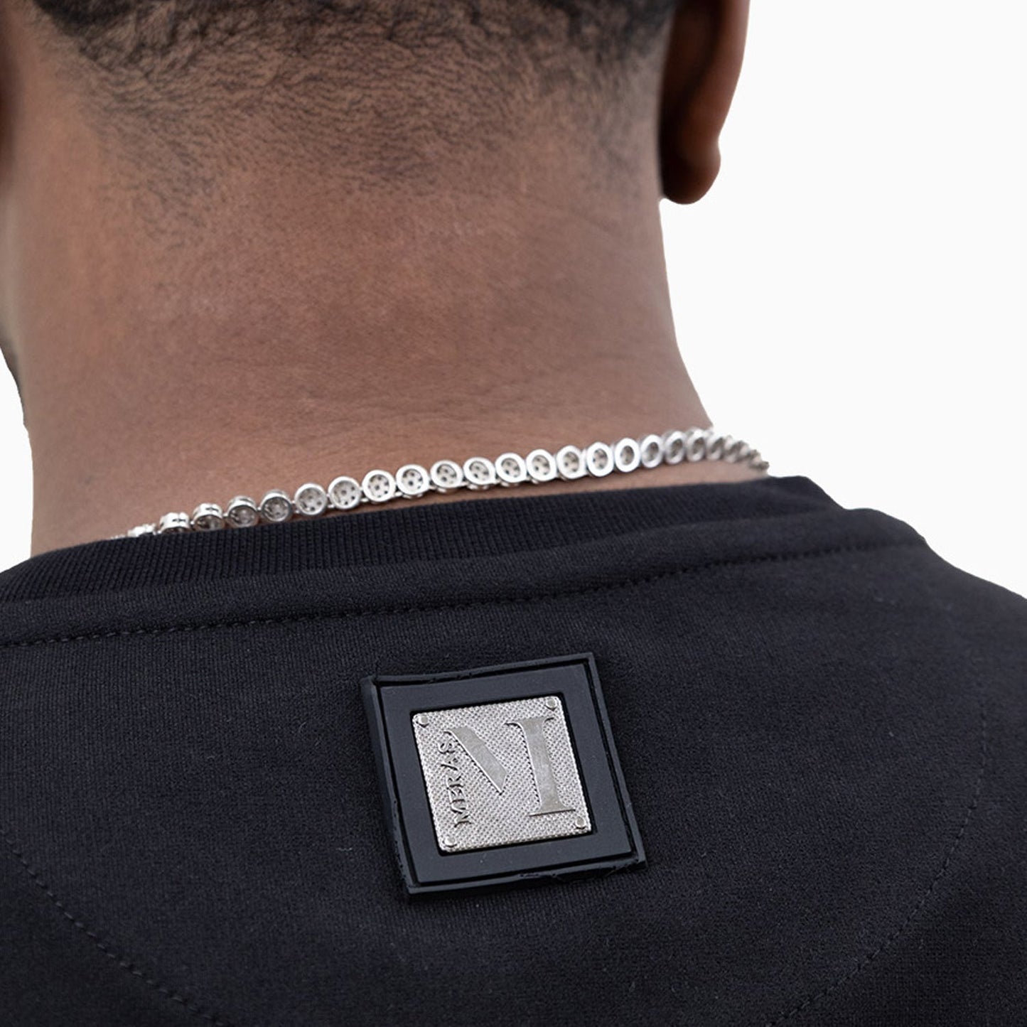 Men's Chenille Patch Crew Neck Sweatshirt