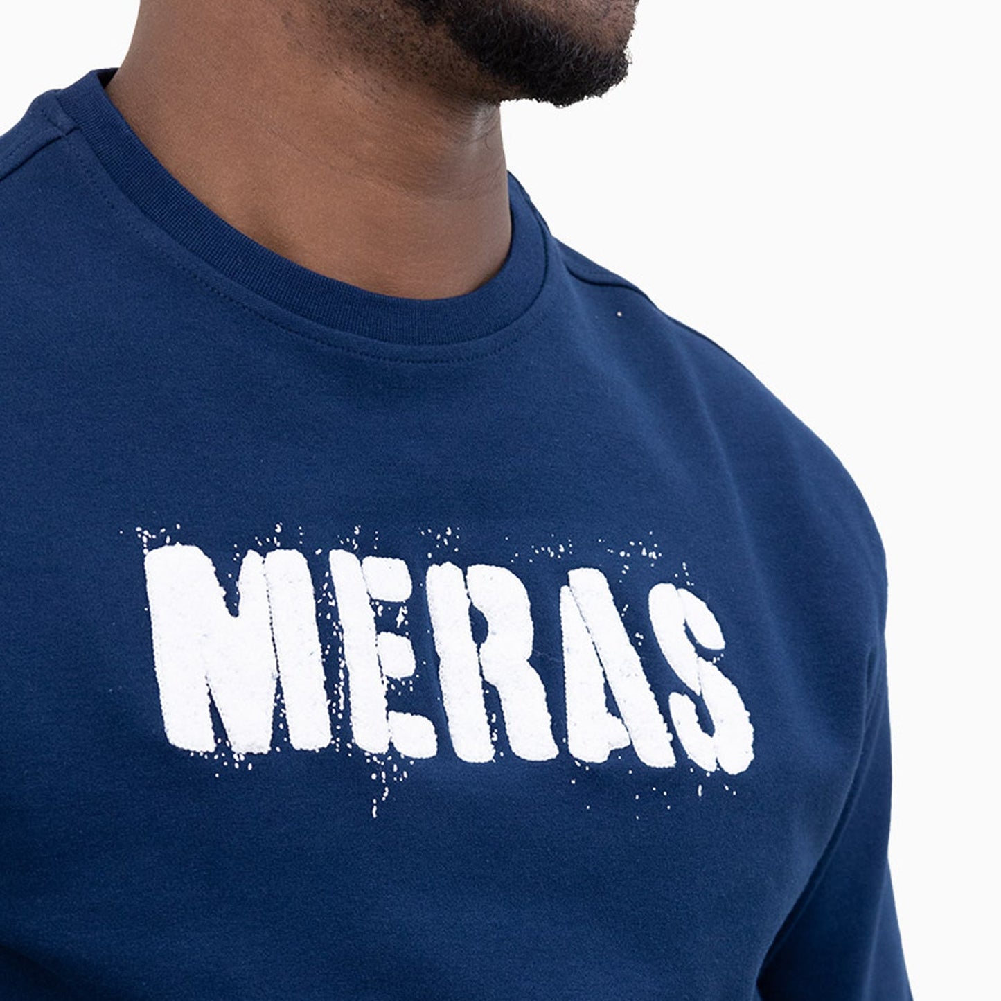 Men's Chenille Patch Crew Neck Sweatshirt