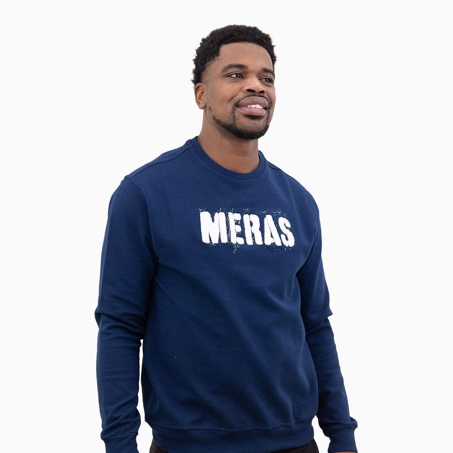 Men's Chenille Patch Crew Neck Sweatshirt