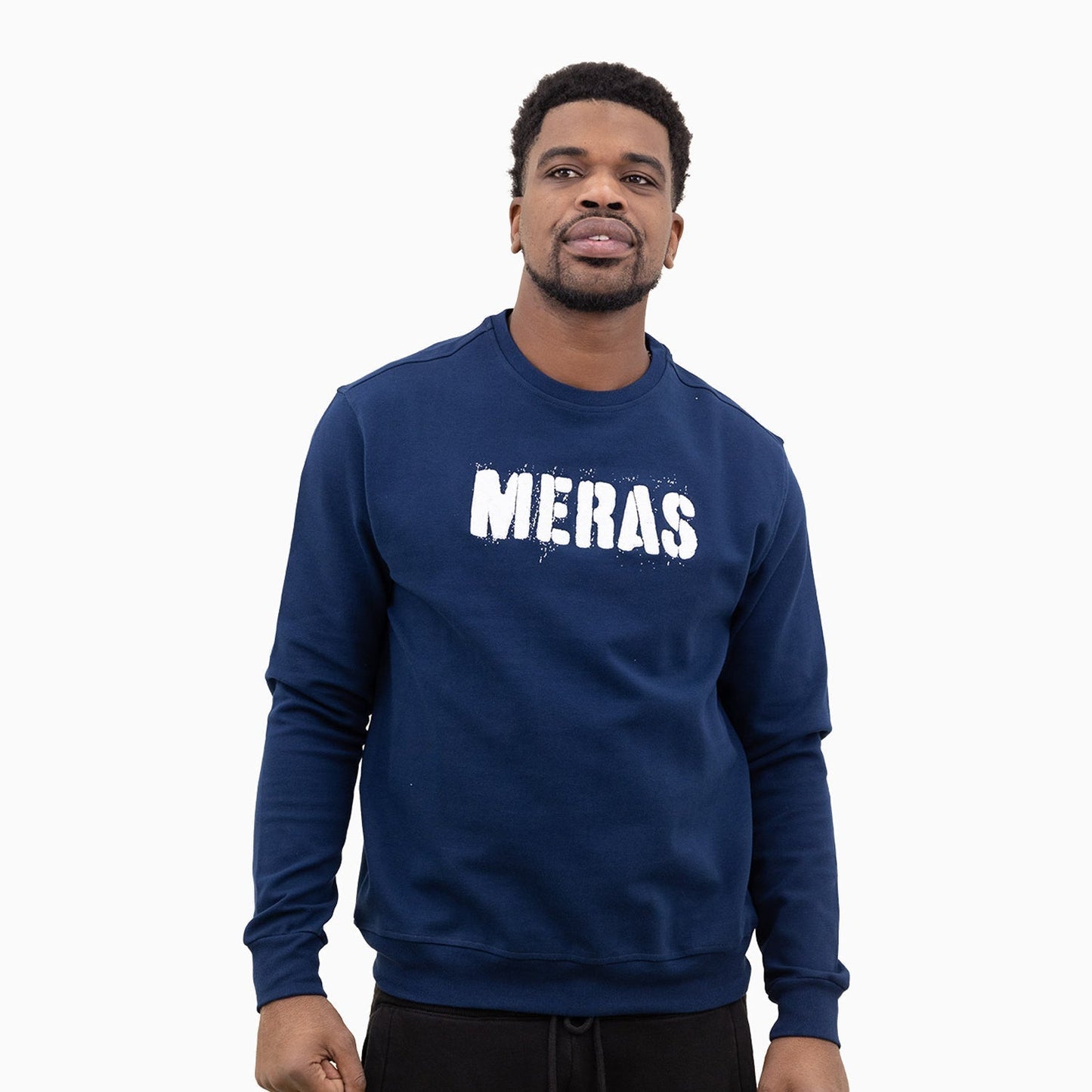 Men's Chenille Patch Crew Neck Sweatshirt