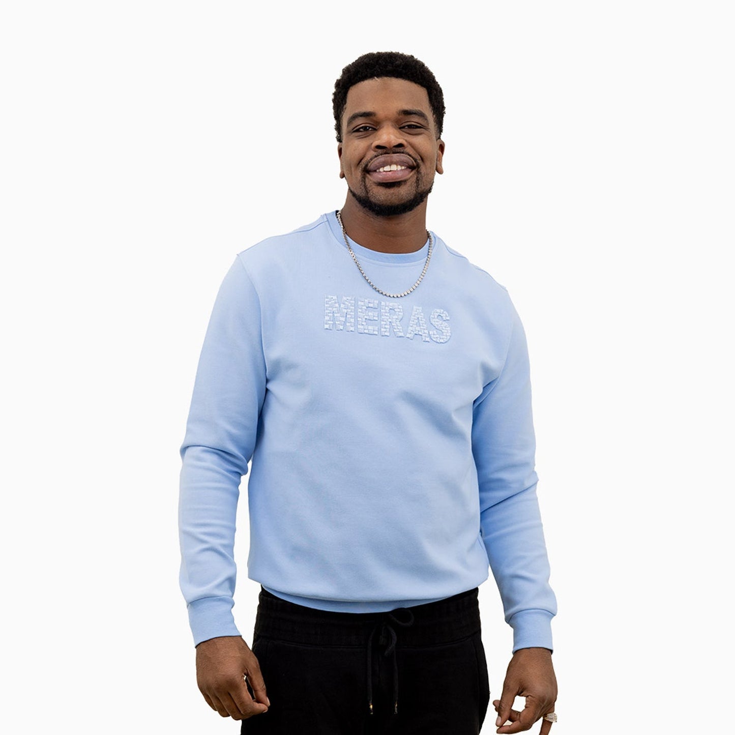 Men's Embroidery Crew Neck Sweatshirt