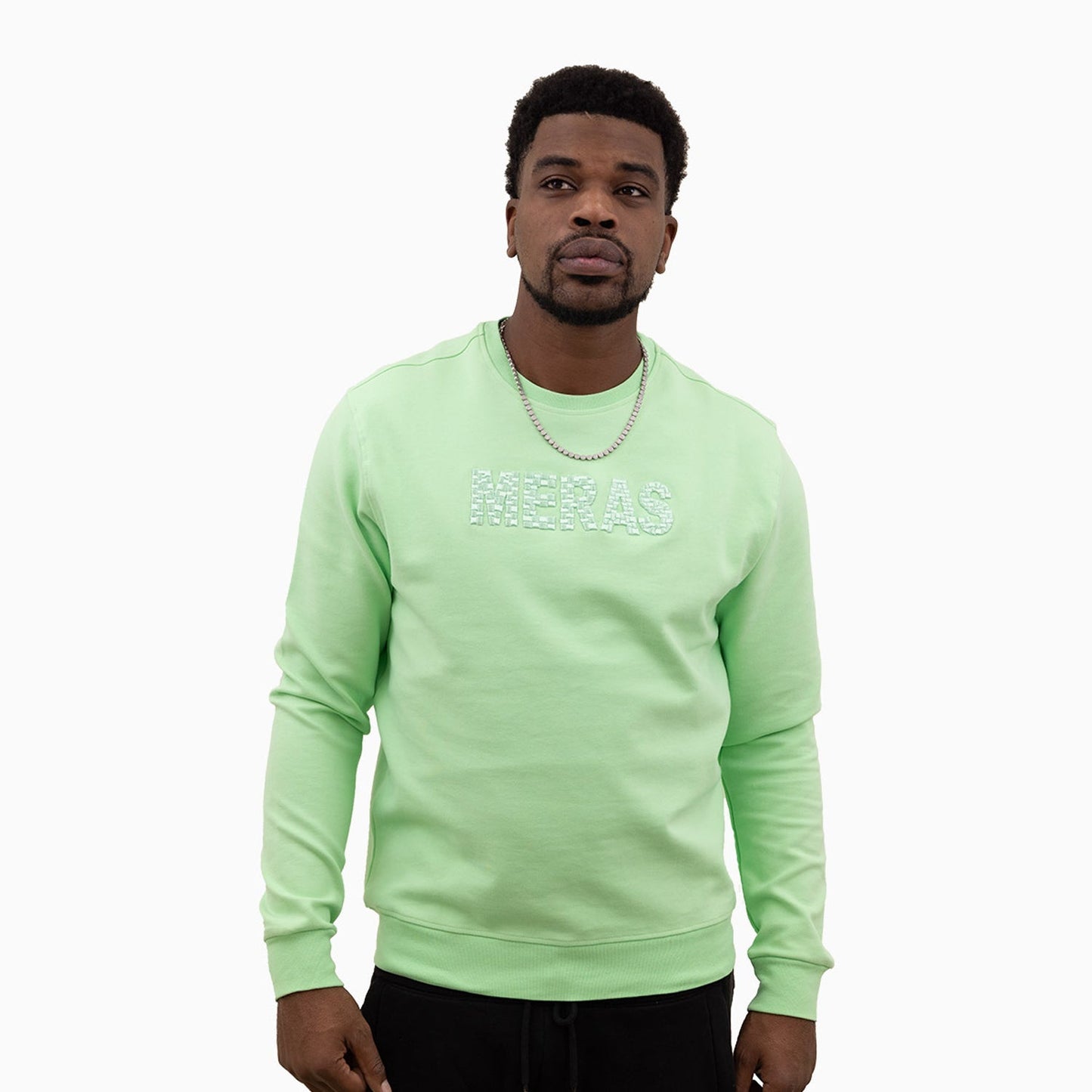 Men's Embroidery Crew Neck Sweatshirt