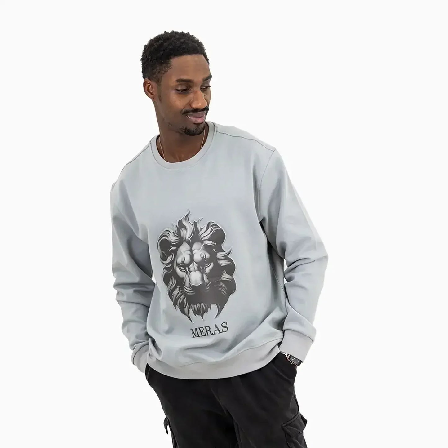 Men's Lion Crew Neck Sweatshirt