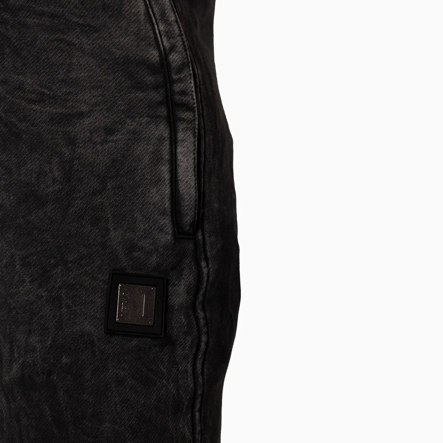 Men's Sportswear Washed Black Sweat Pant