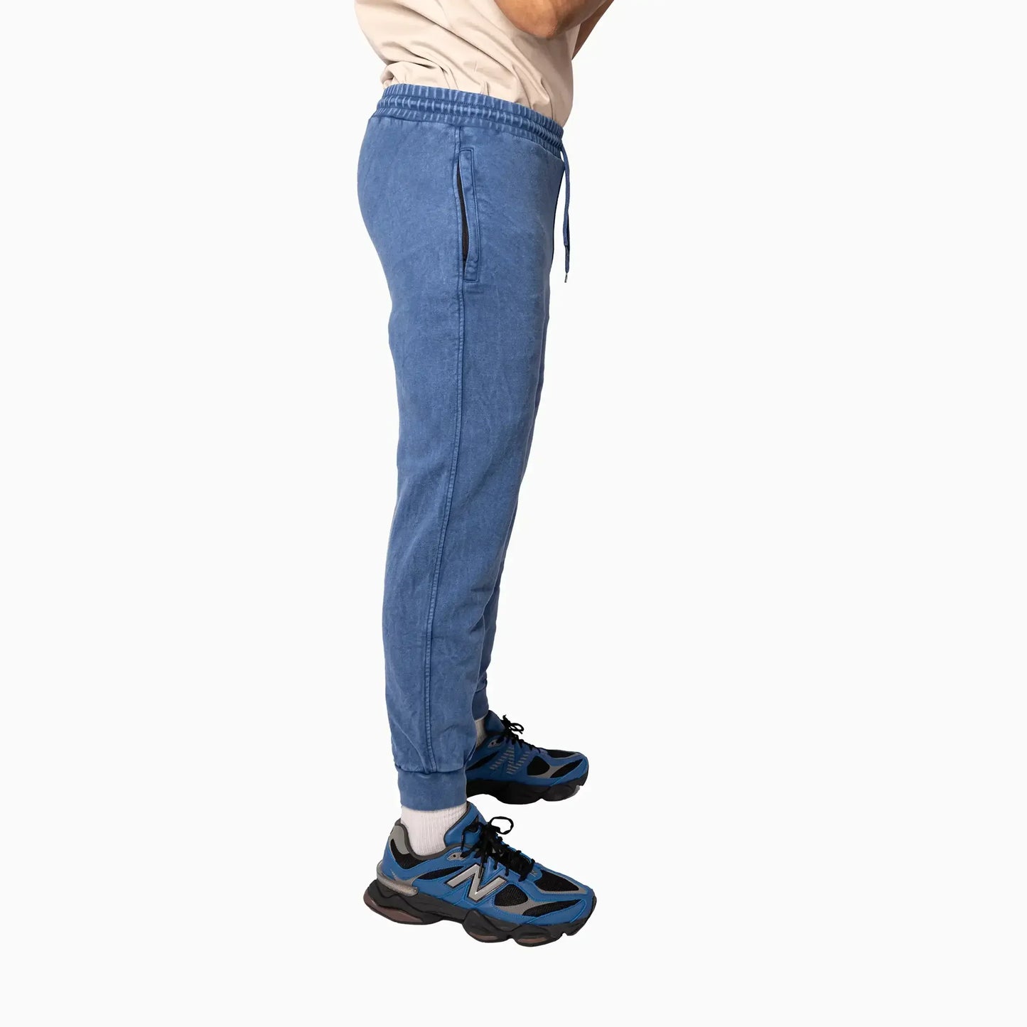 Men's Sportswear Washed Blue Sweat Pant