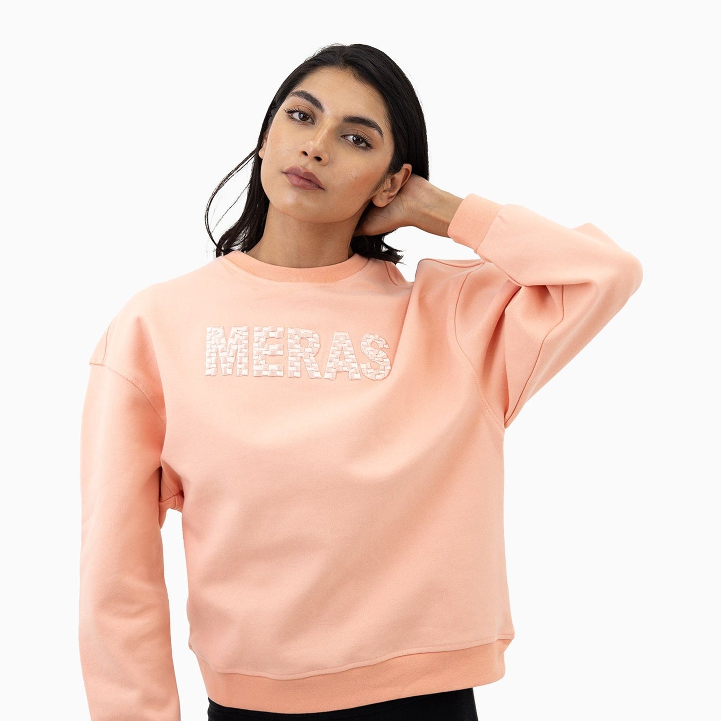 Women's Embroidery Crew Neck Sweatshirt
