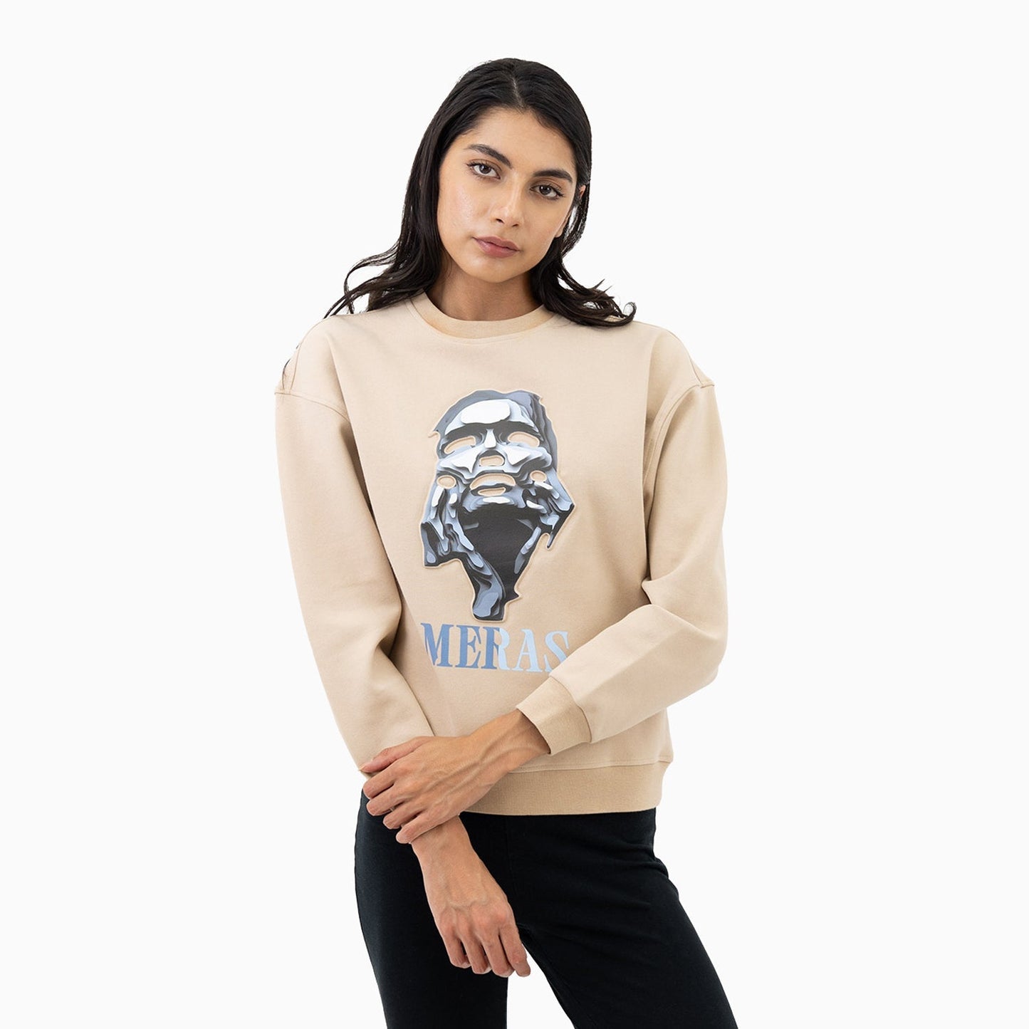 Women's Grey Lady Crew Neck Sweatshirt