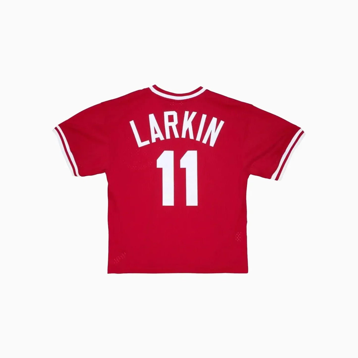 Authentic Barry Larkin Cincinnati Reds MLB 1990 Jersey