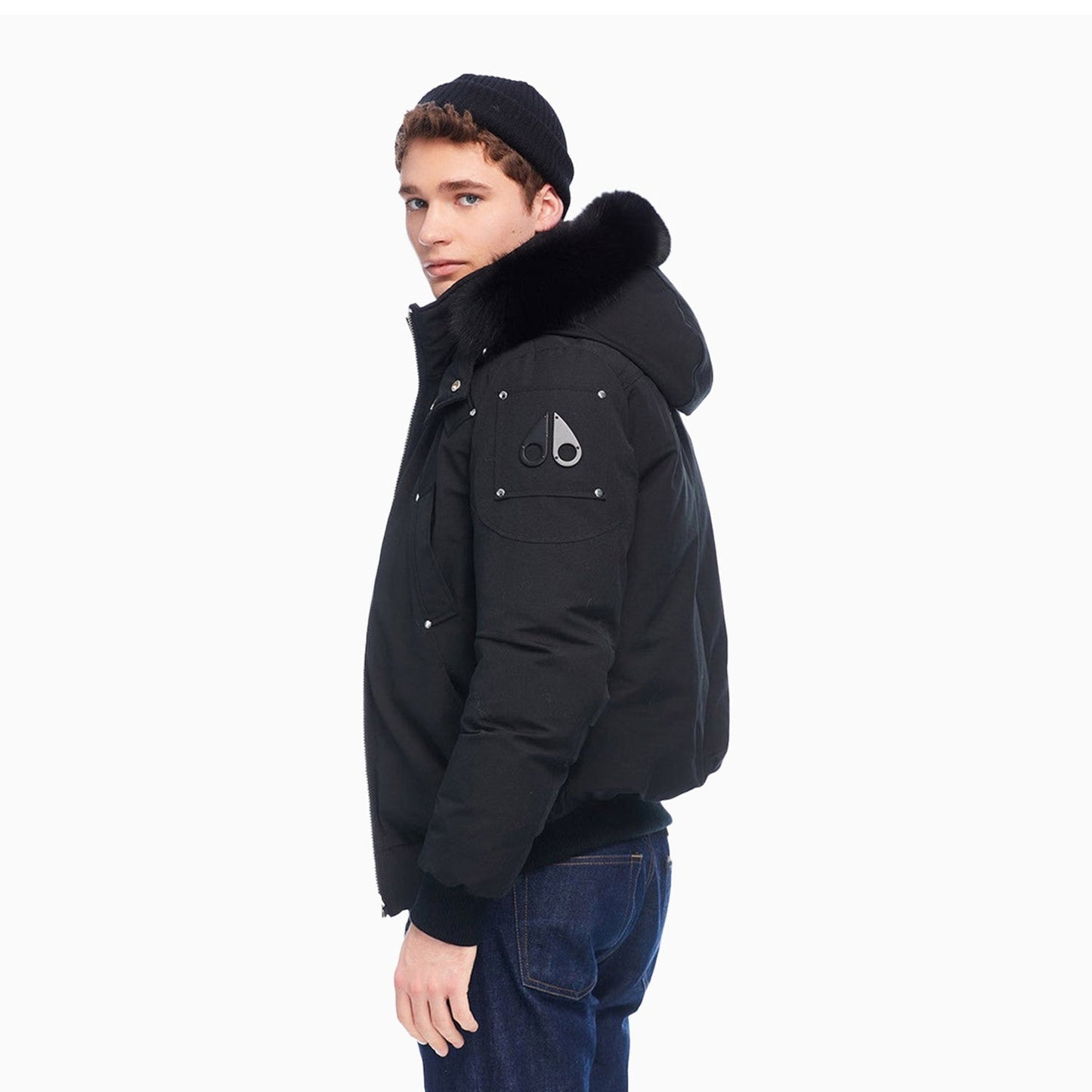 Men's Ballistic Hooded Full Zip Bomber Jacket