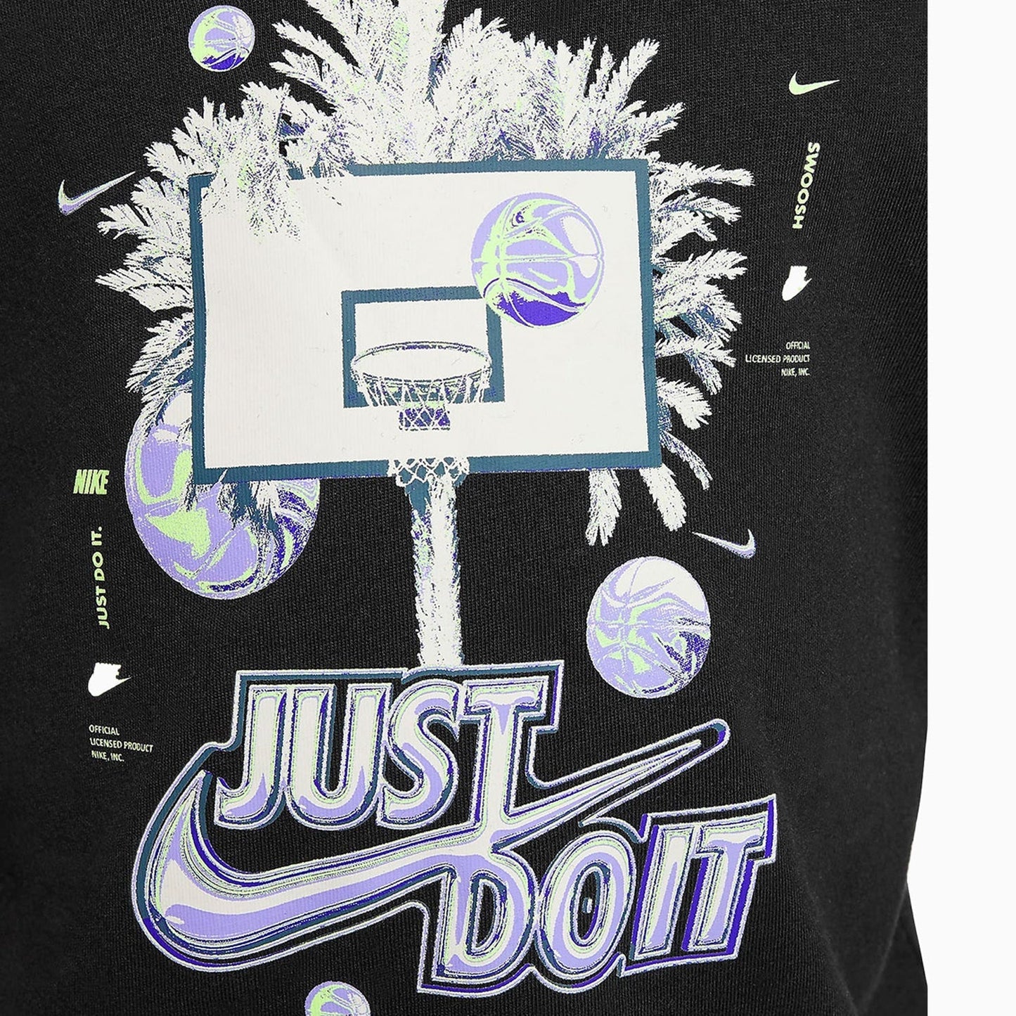 Kid's Palm Tree Hoop Just Do It T-Shirt