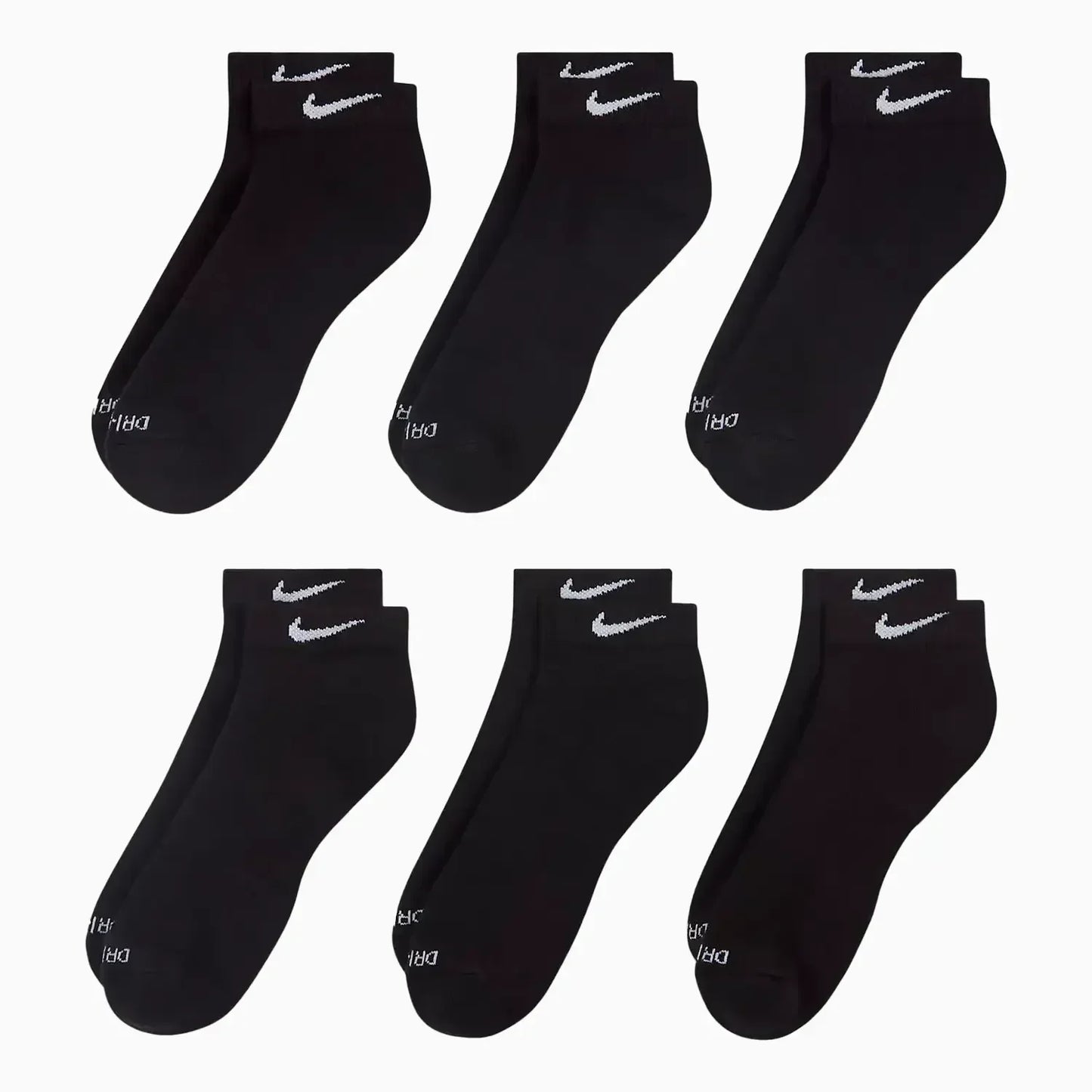 Men's Everyday Plus Dri-Fit Low Socks Pack Of 6