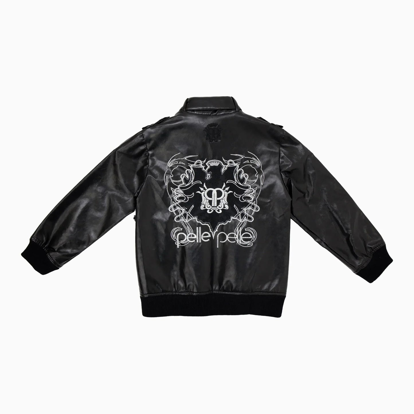 Kid's Multi Pocket Leather Jacket