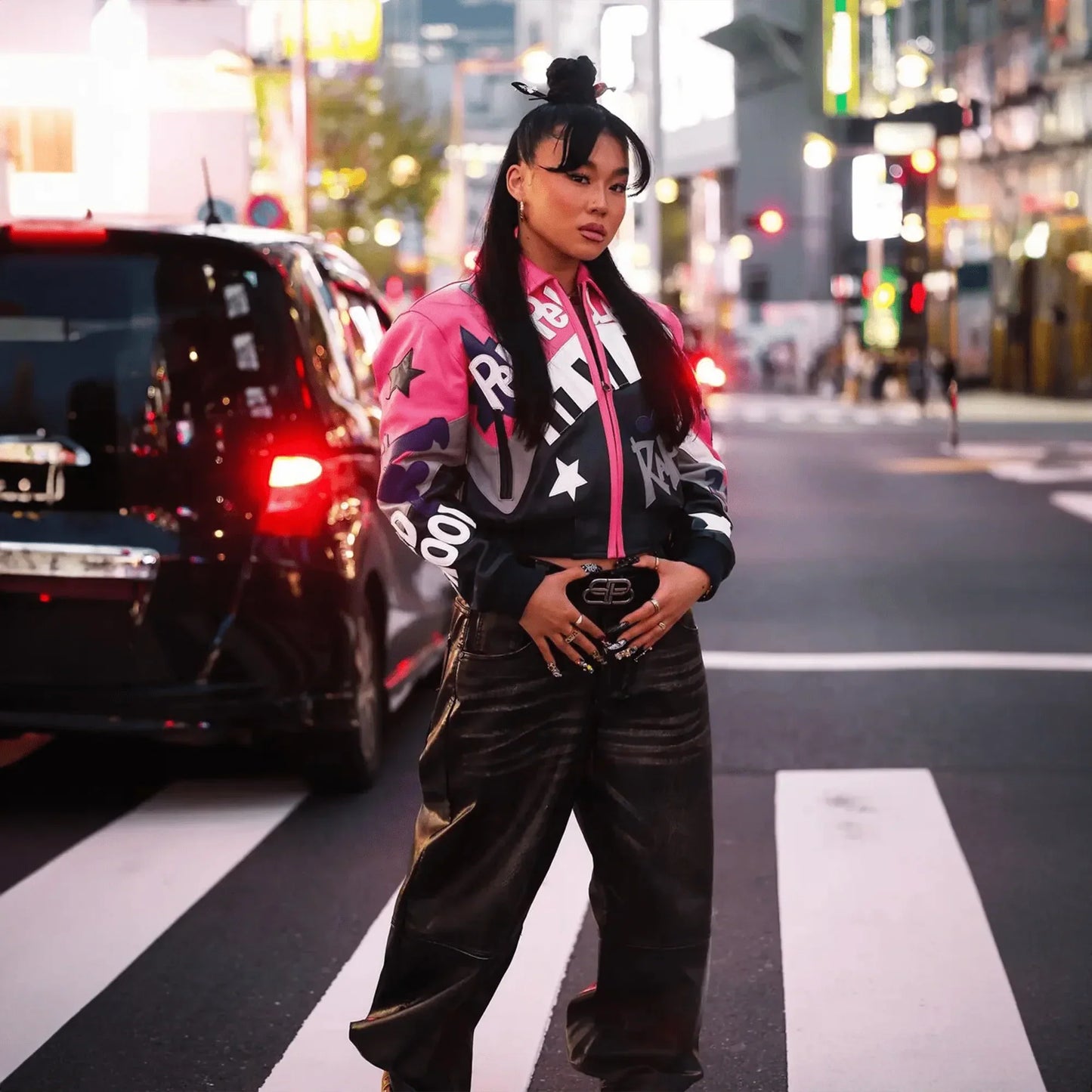 Women's 50 Years Of Hip Hop Leather Jacket