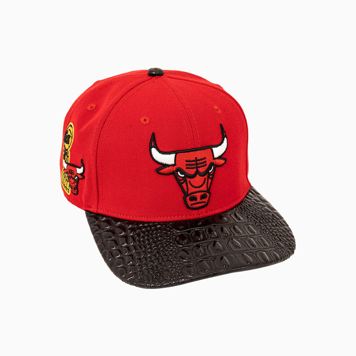 Chicago Bulls NBA Leather Visor Snapback Hat