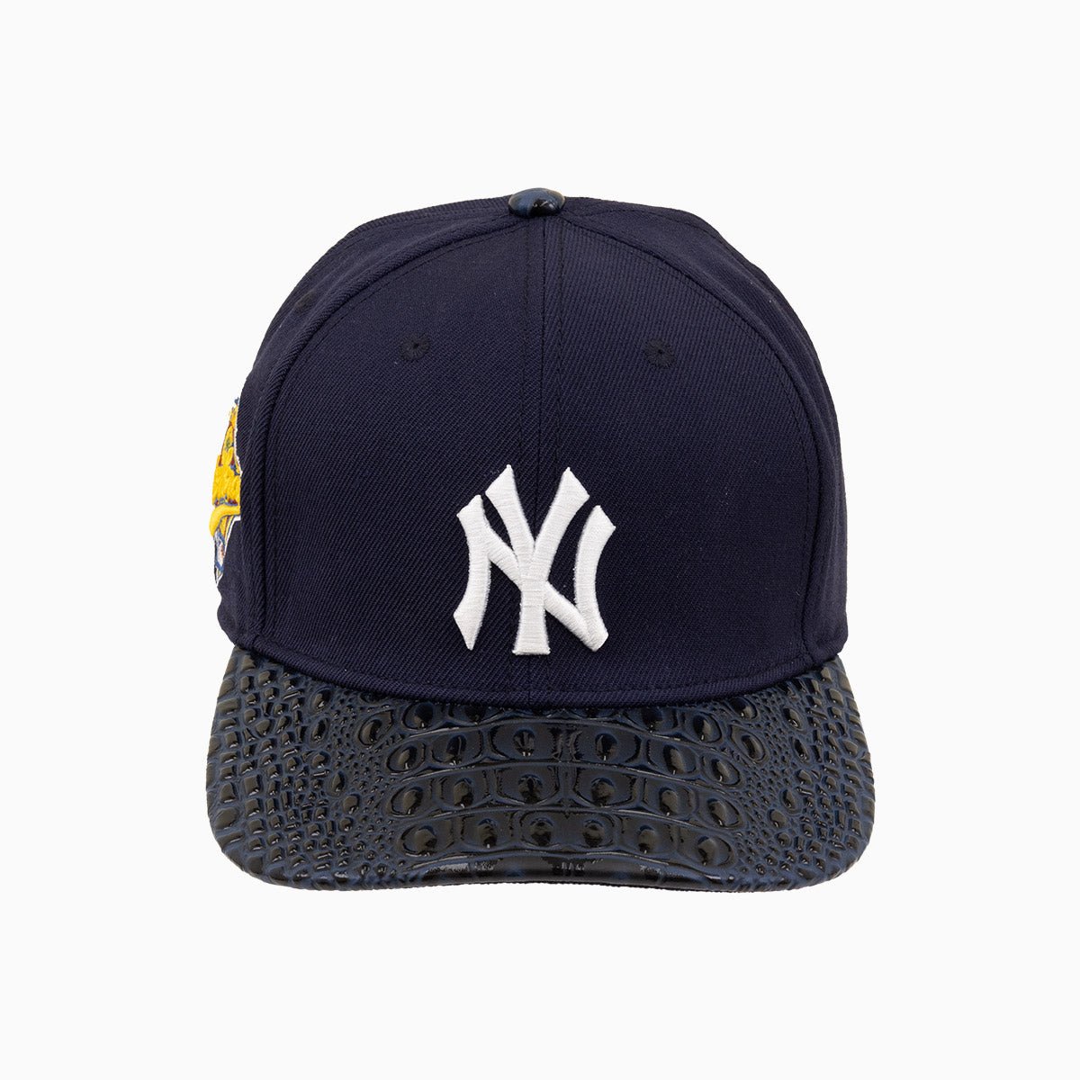 New York Yankees MLB Leather Visor Flatbrim Snapback Hat